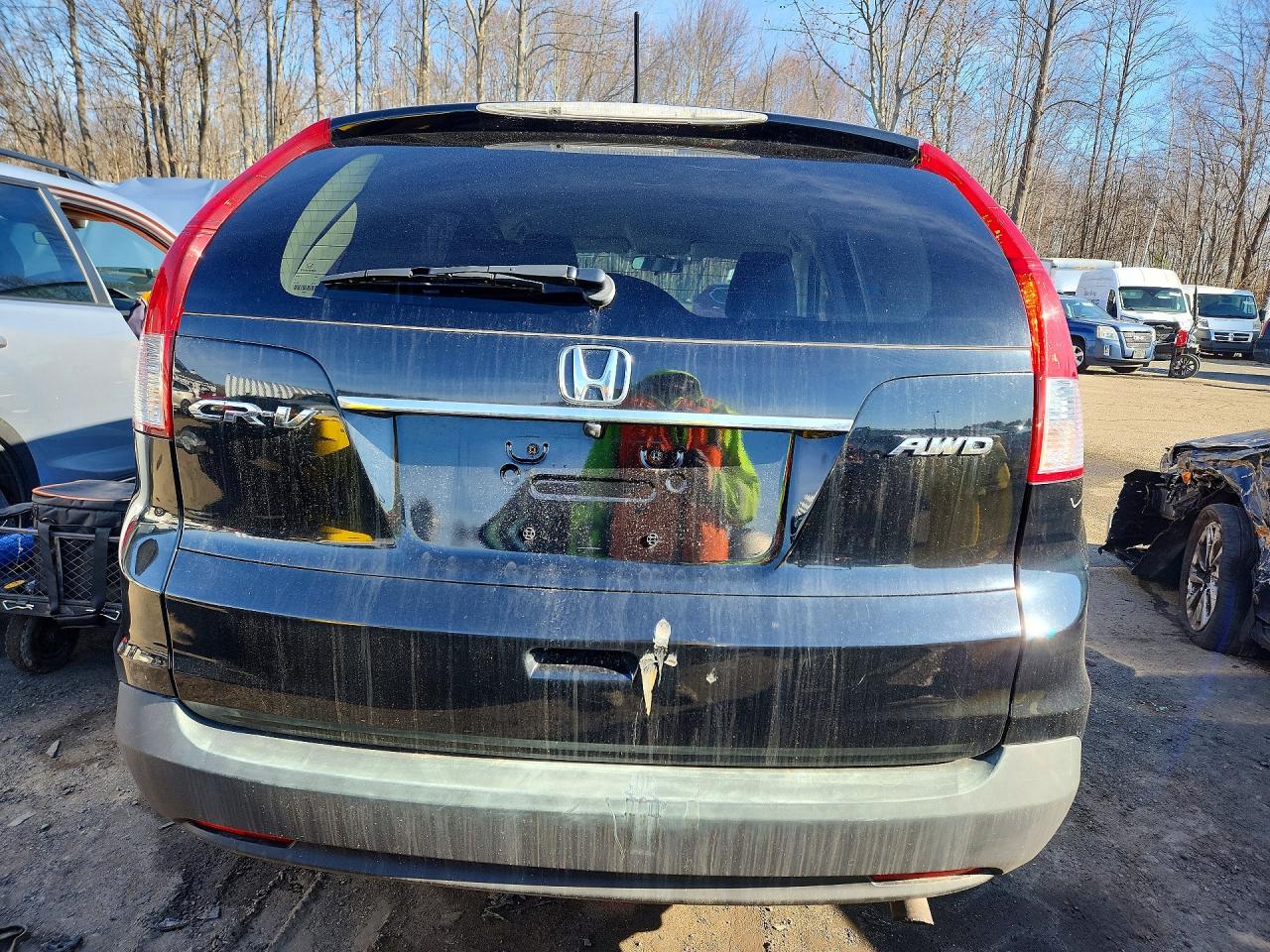 2012 Honda Crv Awd Black vin: 5J6RM4H35CL033638
