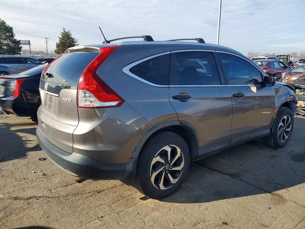2012 Honda Cr-v Lx Gray vin: 5J6RM4H35CL074030