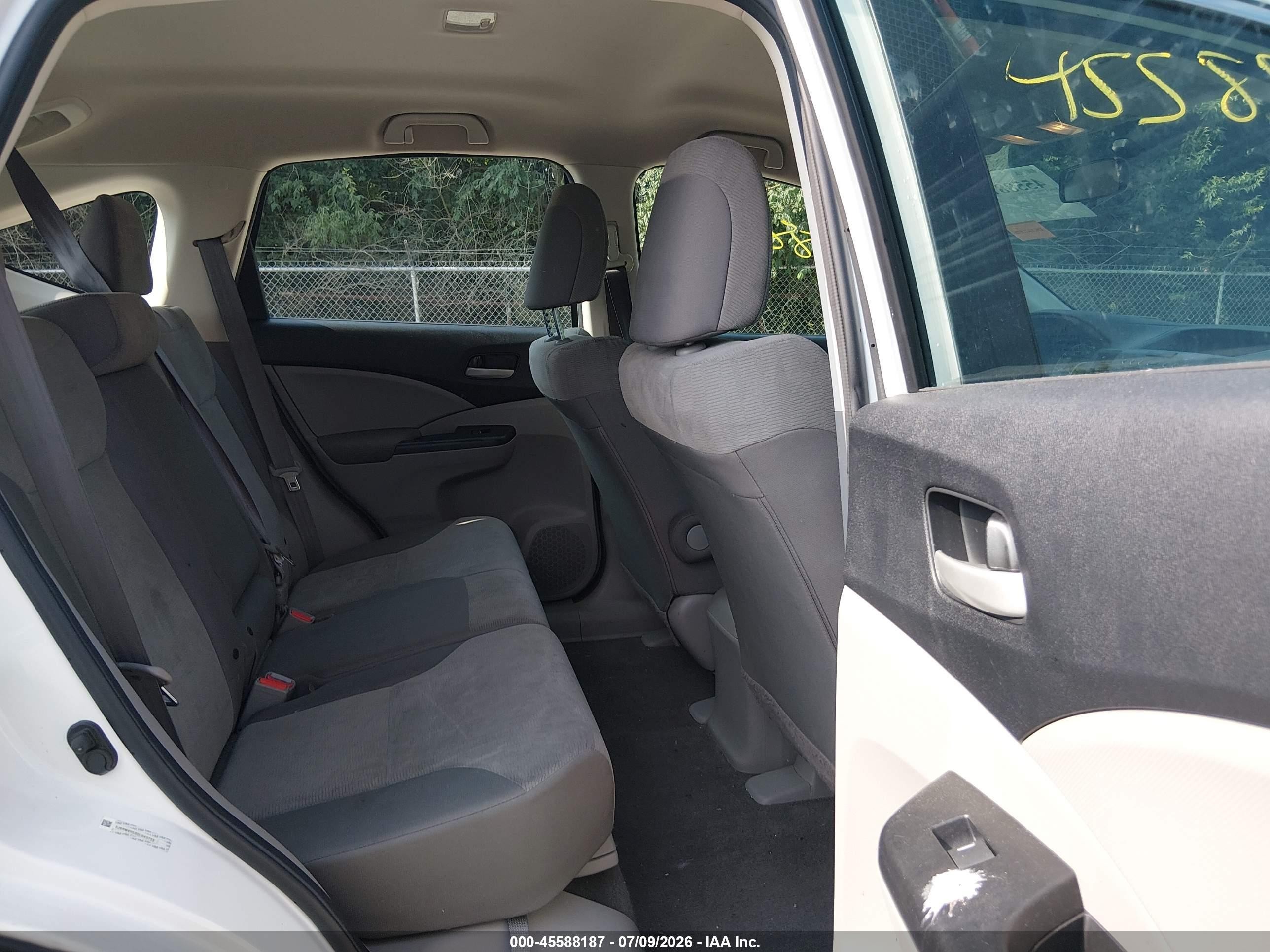 2013 Honda Cr-v Lx White vin: 5J6RM4H35DL040722
