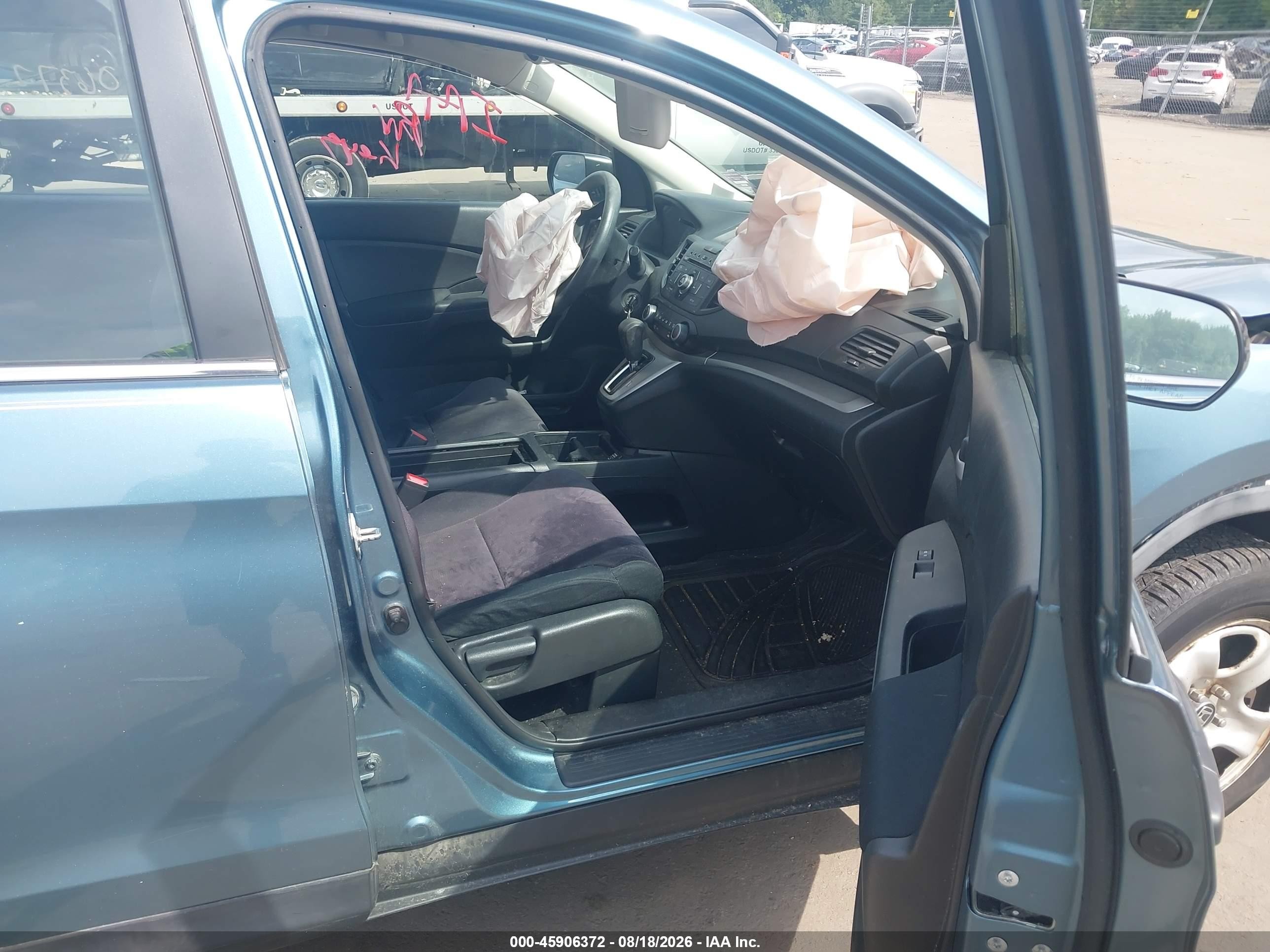 2013 Honda Cr-v Lx Light Blue vin: 5J6RM4H35DL043197