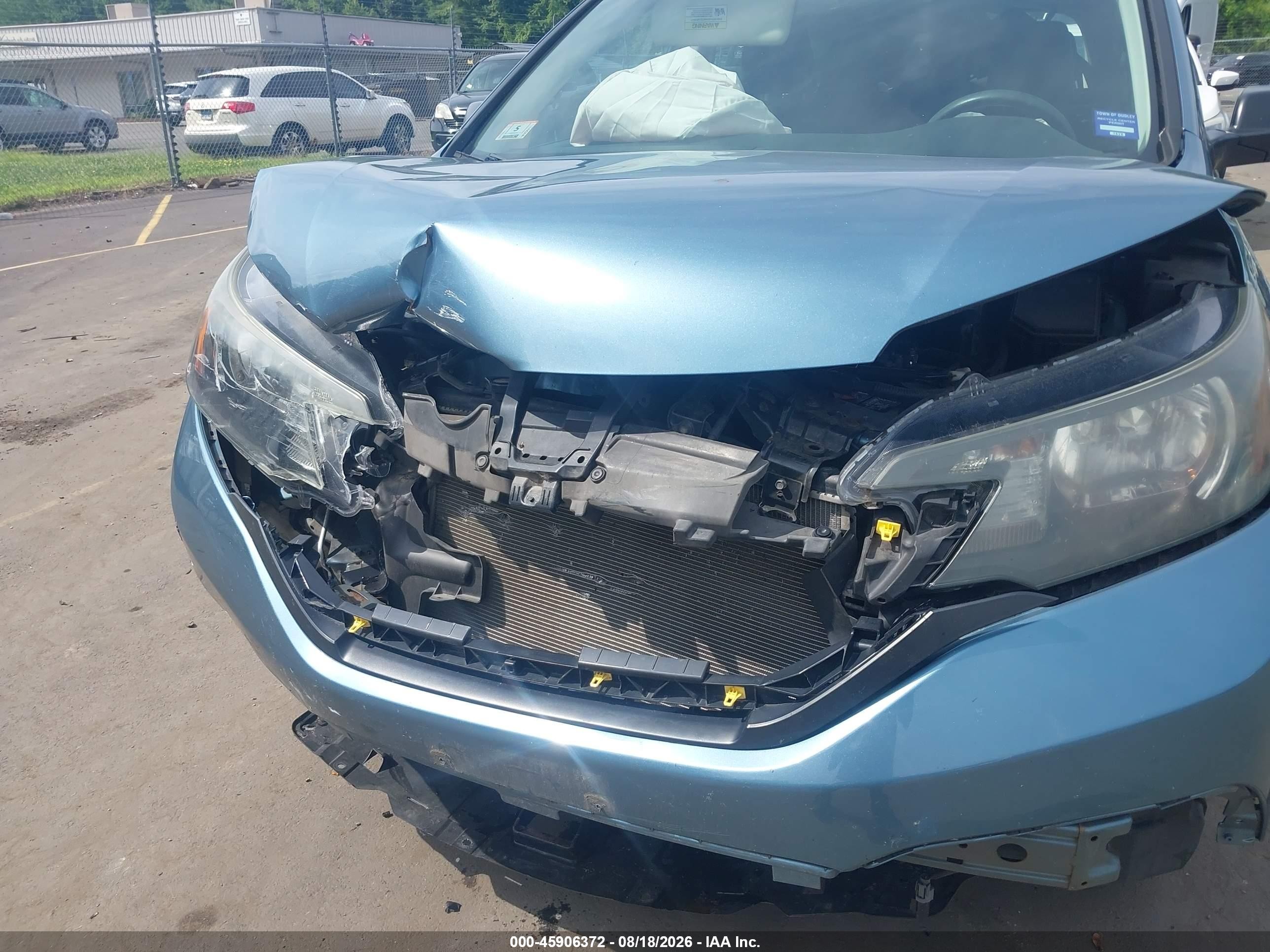 2013 Honda Cr-v Lx Light Blue vin: 5J6RM4H35DL043197