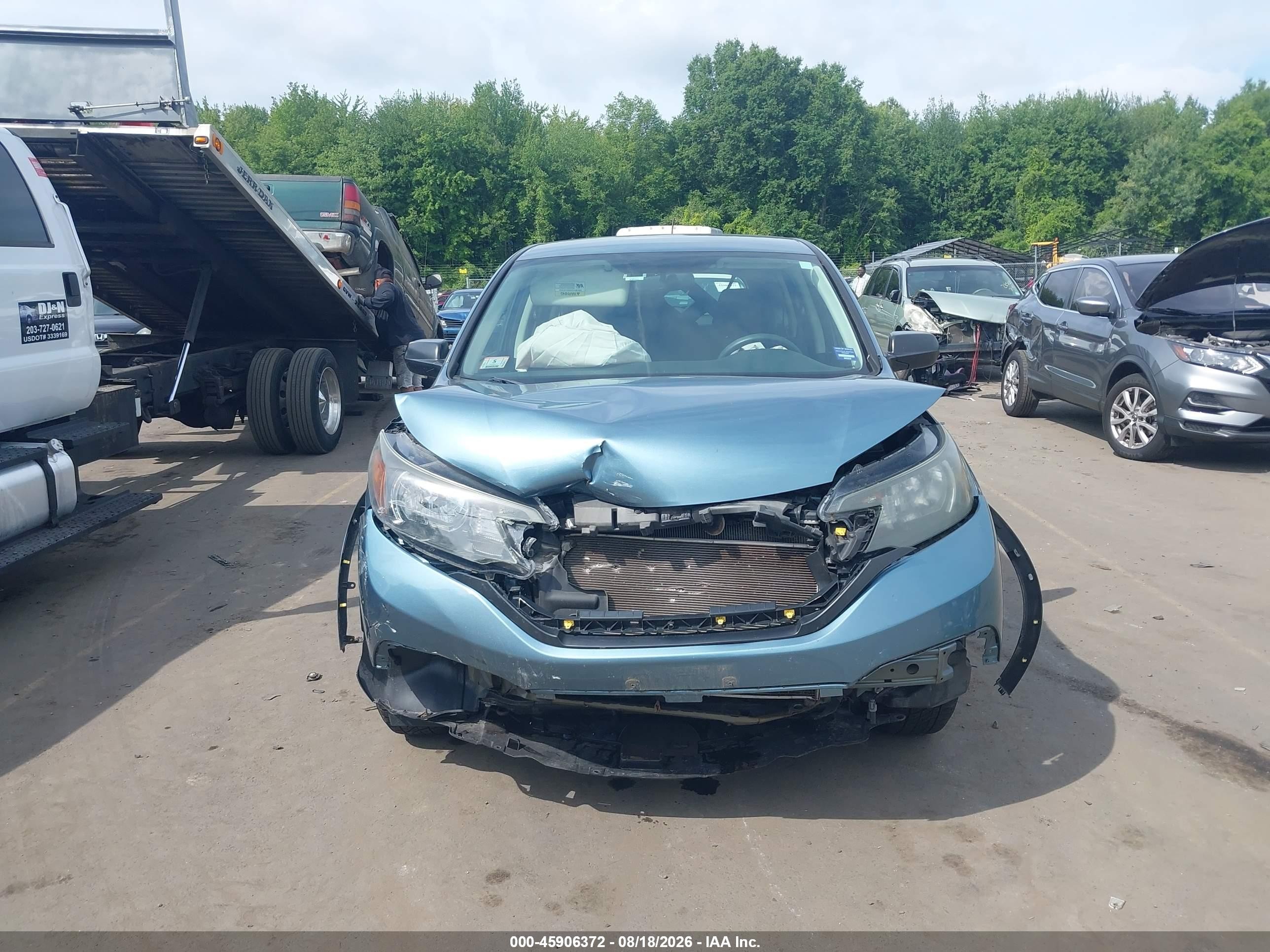 2013 Honda Cr-v Lx Light Blue vin: 5J6RM4H35DL043197