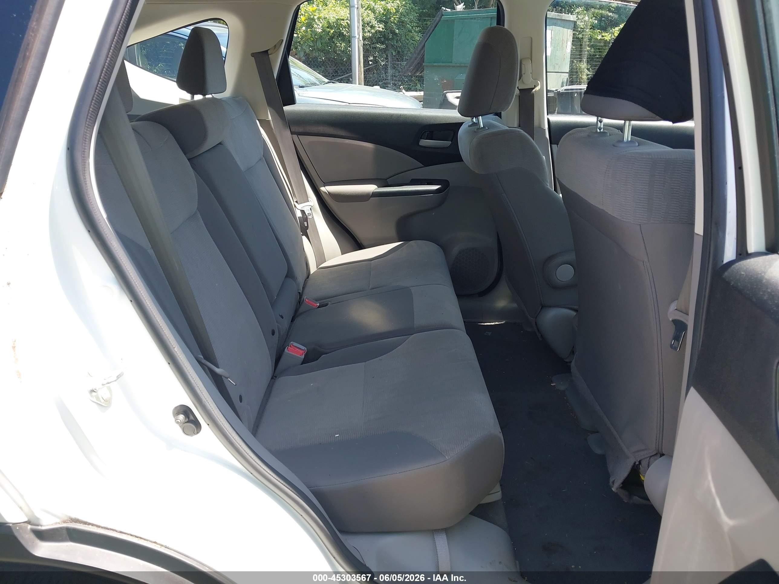 2013 Honda Cr-v Lx White vin: 5J6RM4H35DL046553
