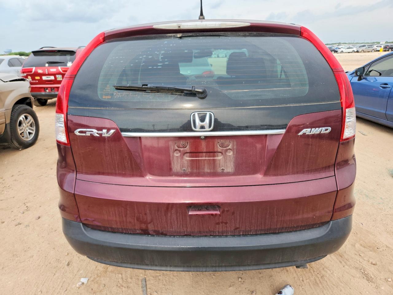 2013 Honda Cr-v Lx Maroon vin: 5J6RM4H35DL053132