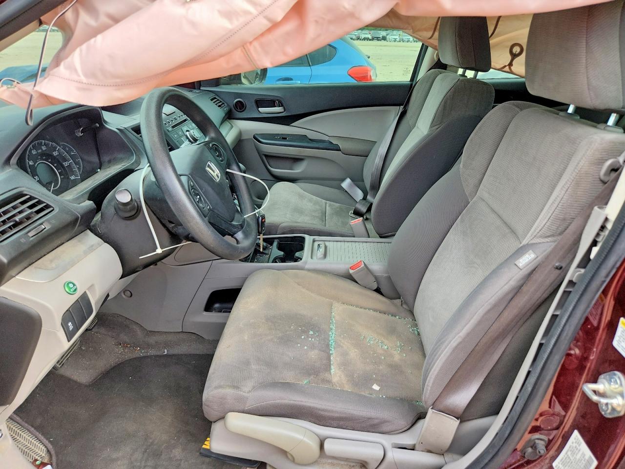 2013 Honda Cr-v Lx Maroon vin: 5J6RM4H35DL053132