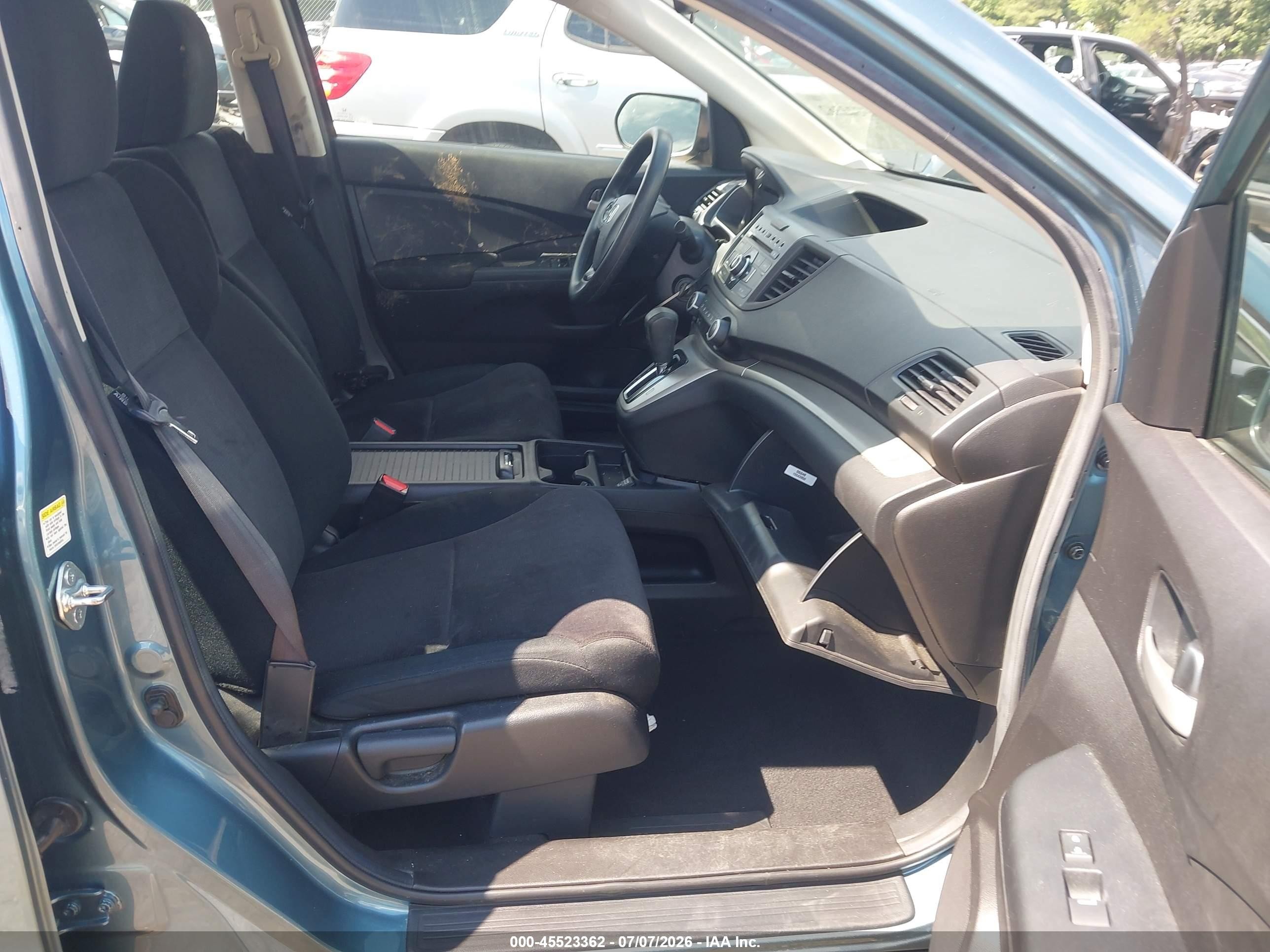 2013 Honda Cr-v Lx Turquoise vin: 5J6RM4H35DL055124
