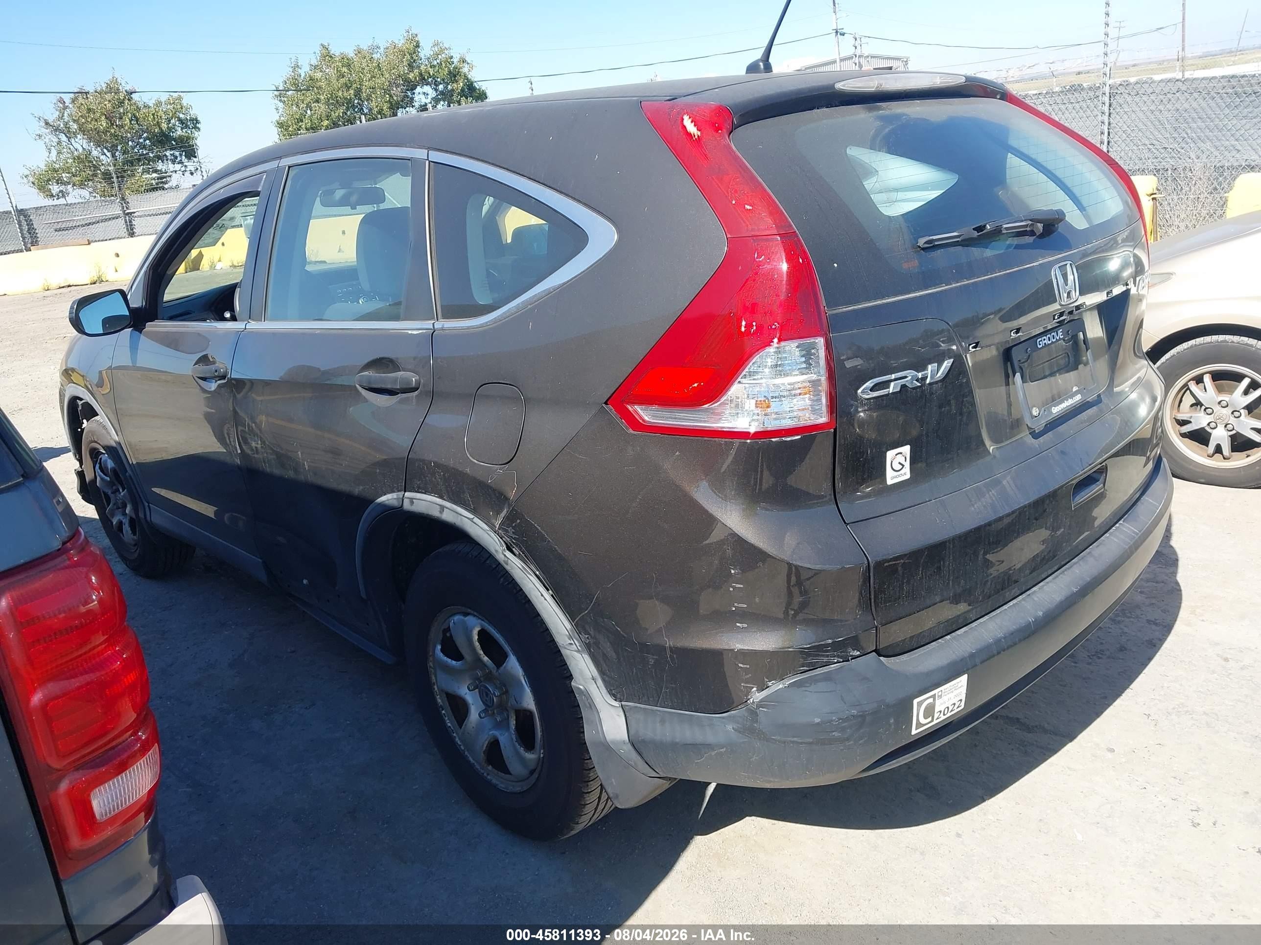 2013 Honda Cr-v Lx Dark Brown vin: 5J6RM4H35DL057827