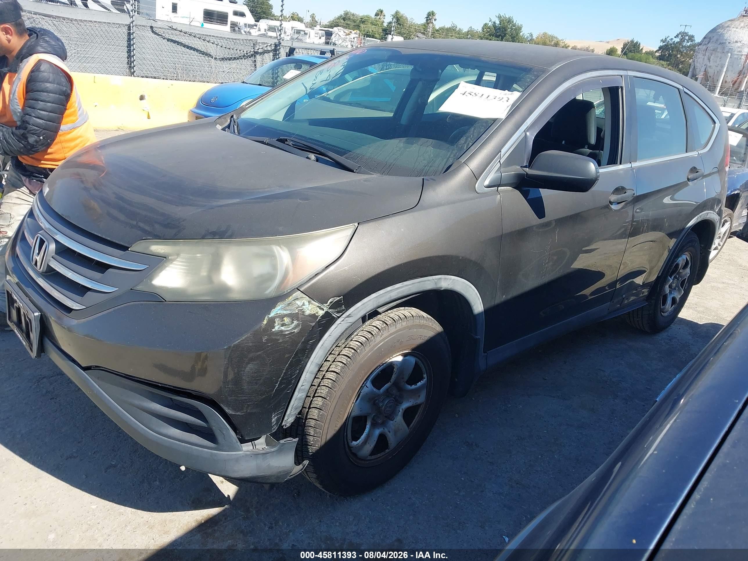 2013 Honda Cr-v Lx Dark Brown vin: 5J6RM4H35DL057827