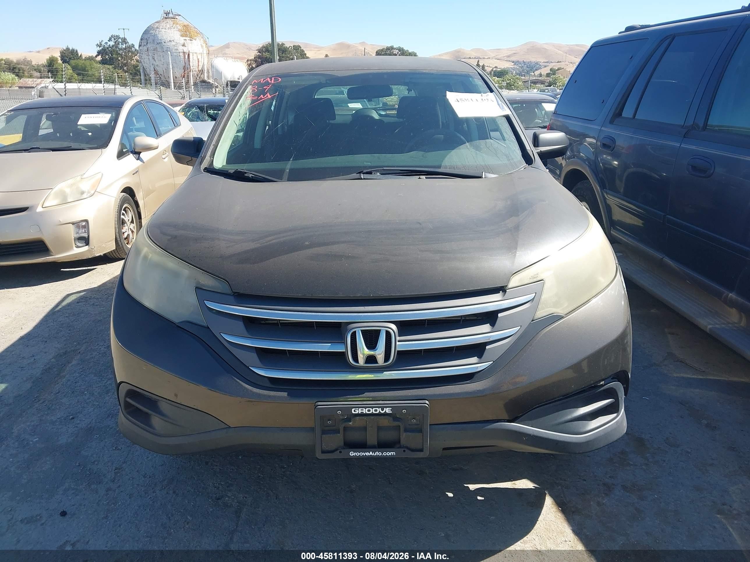 2013 Honda Cr-v Lx Dark Brown vin: 5J6RM4H35DL057827