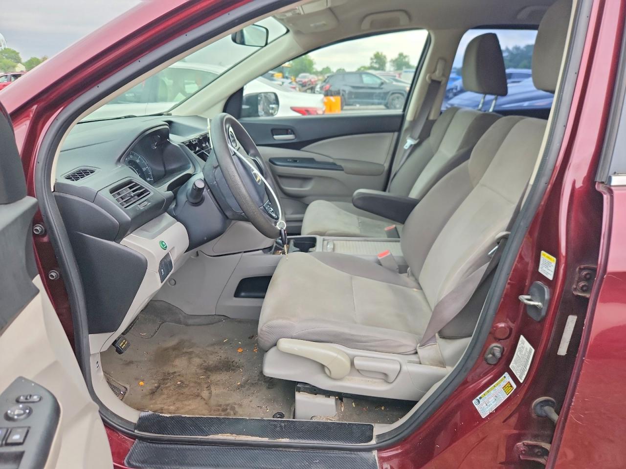2013 Honda Cr-v Lx Maroon vin: 5J6RM4H35DL058749