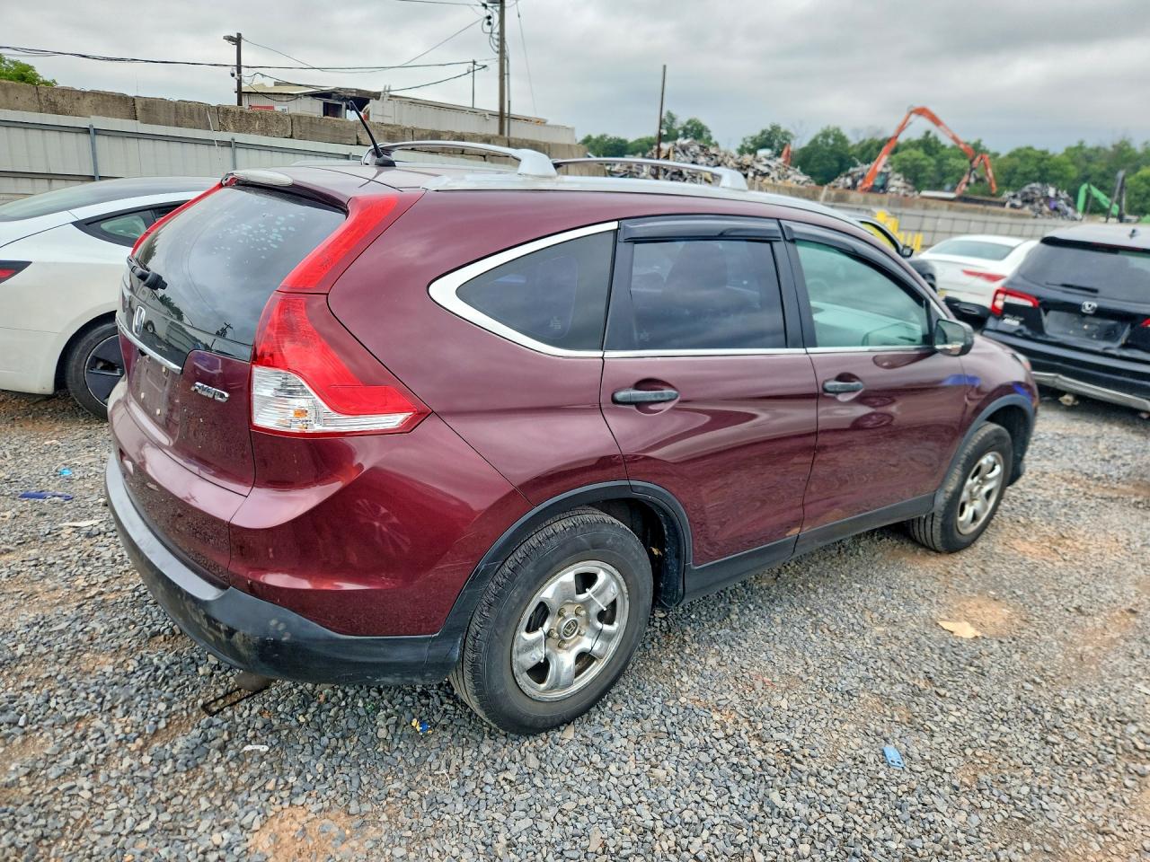 2013 Honda Cr-v Lx Maroon vin: 5J6RM4H35DL058749