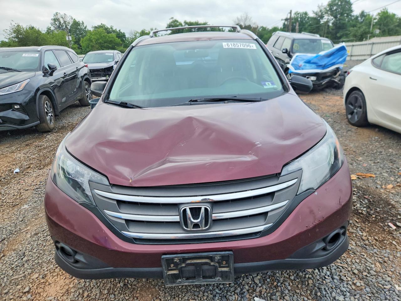 2013 Honda Cr-v Lx Maroon vin: 5J6RM4H35DL058749