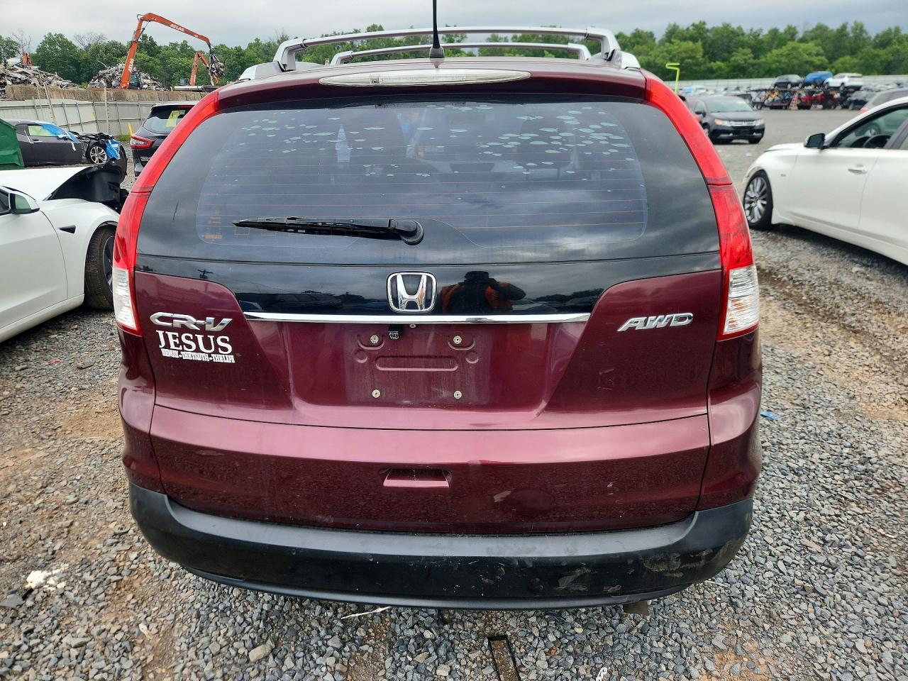 2013 Honda Cr-v Lx Maroon vin: 5J6RM4H35DL058749