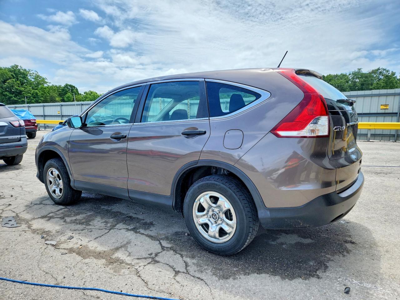 2013 Honda Cr-v Lx Gray vin: 5J6RM4H35DL075289