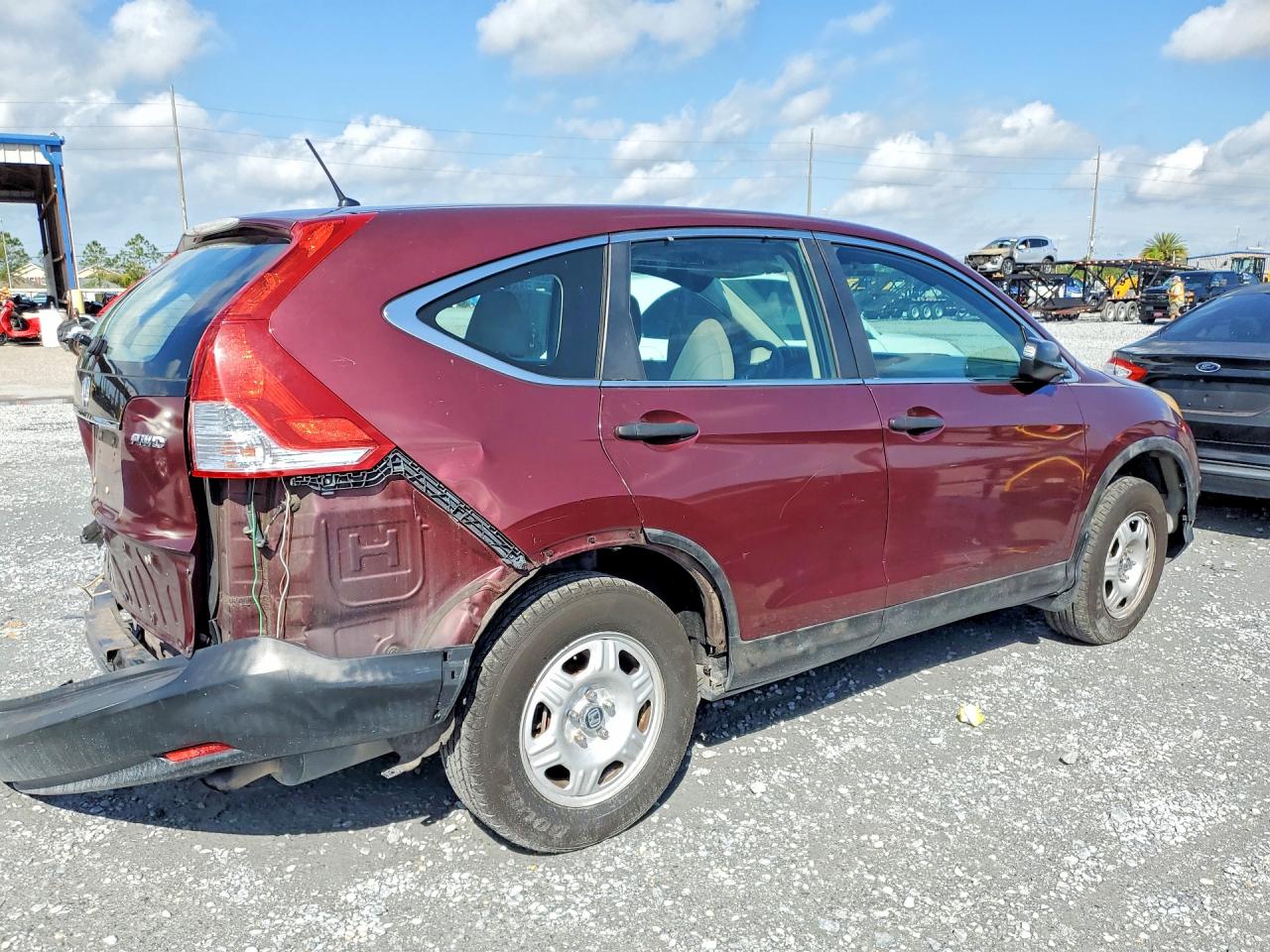 2013 Honda Cr-v Lx Темно-бордовый vin: 5J6RM4H35DL078354