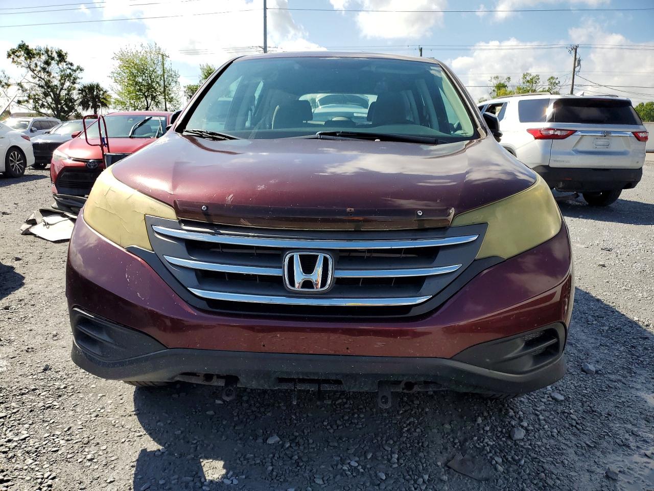 2013 Honda Cr-v Lx Темно-бордовый vin: 5J6RM4H35DL078354