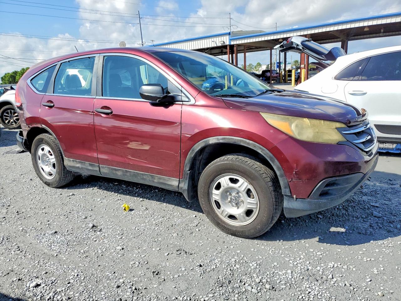 2013 Honda Cr-v Lx Темно-бордовый vin: 5J6RM4H35DL078354