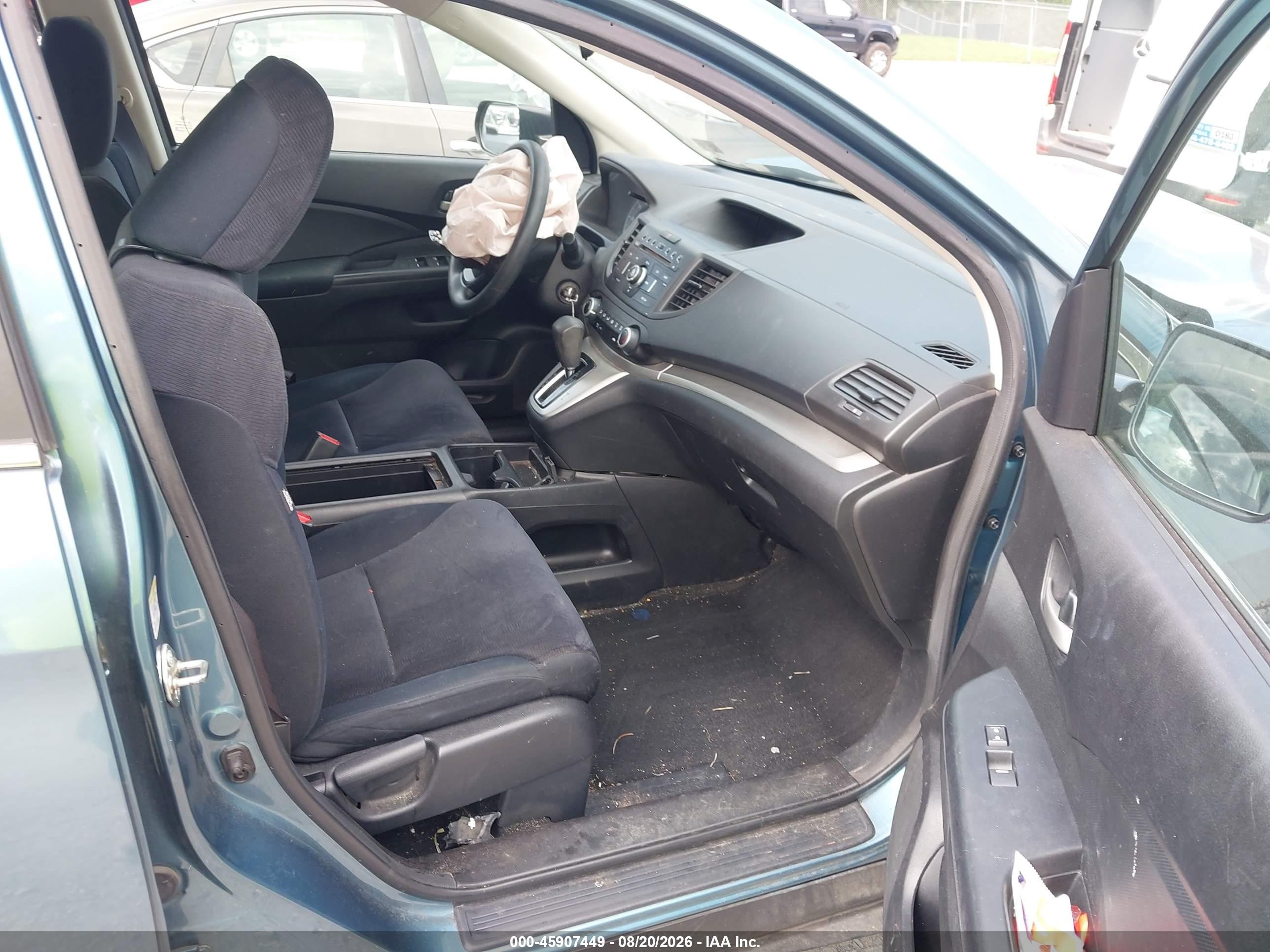 2014 Honda Cr-v Lx Blue vin: 5J6RM4H35EL018687