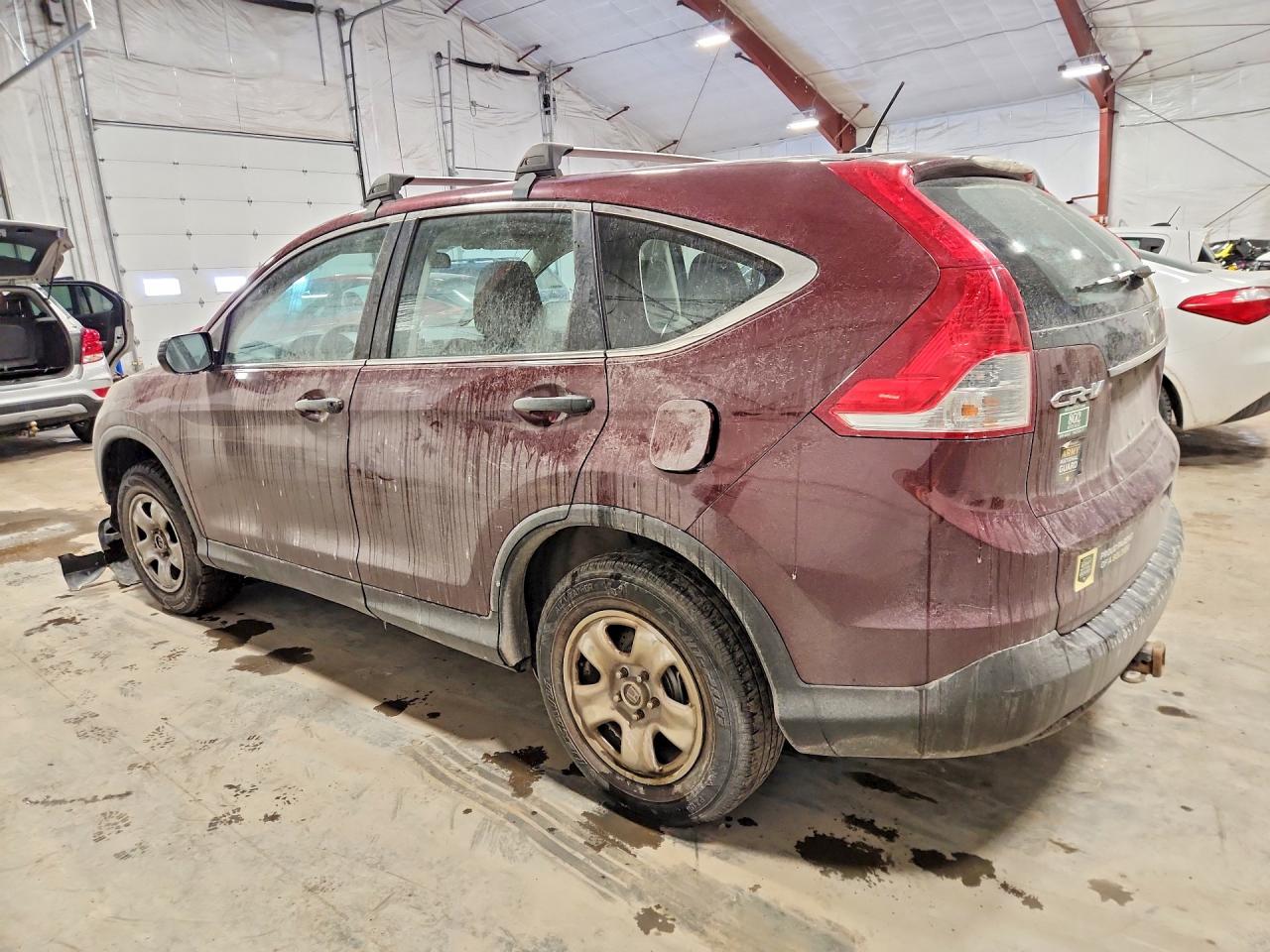 2014 Honda Cr-v Lx Maroon vin: 5J6RM4H35EL037563