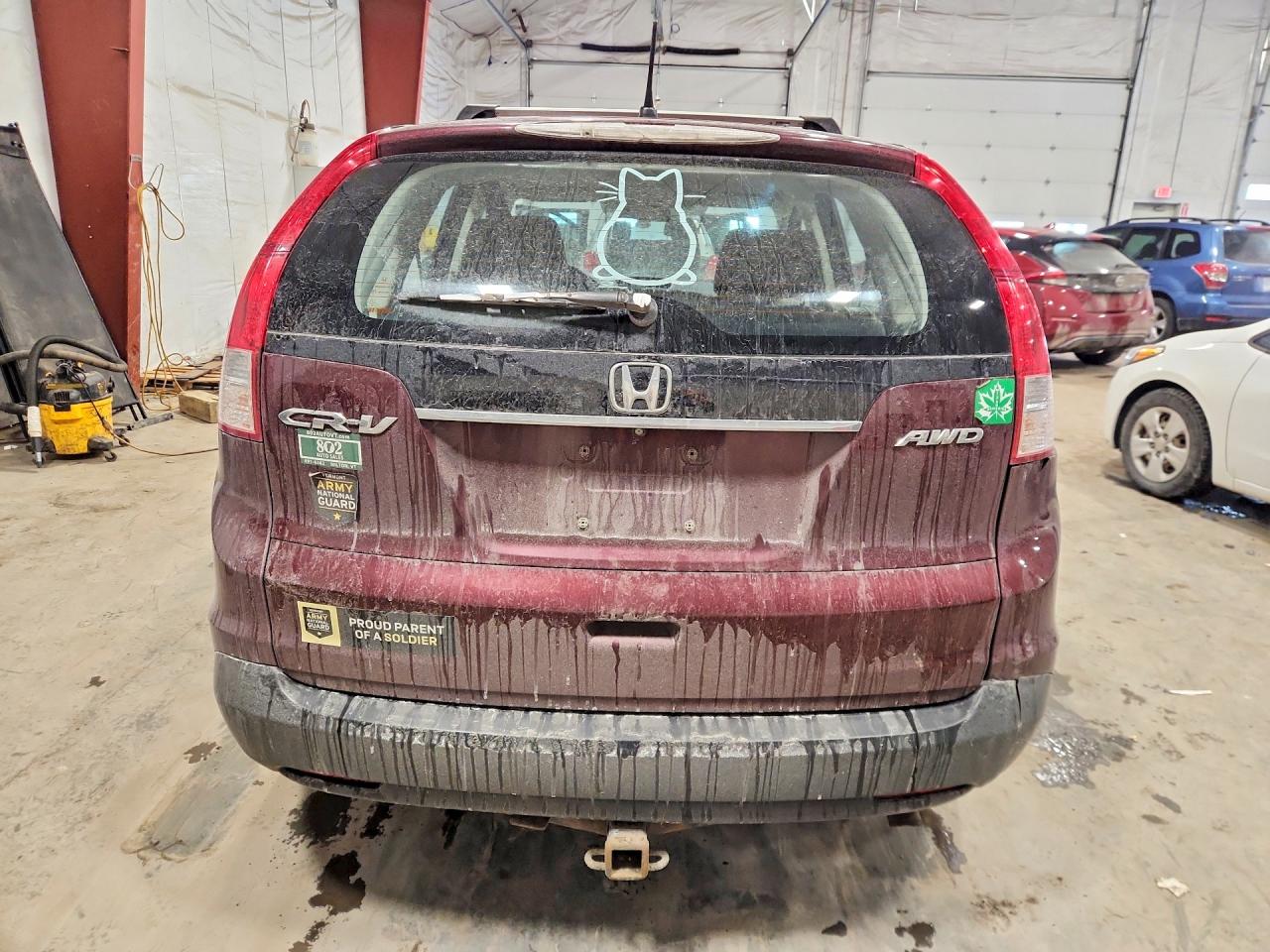 2014 Honda Cr-v Lx Maroon vin: 5J6RM4H35EL037563