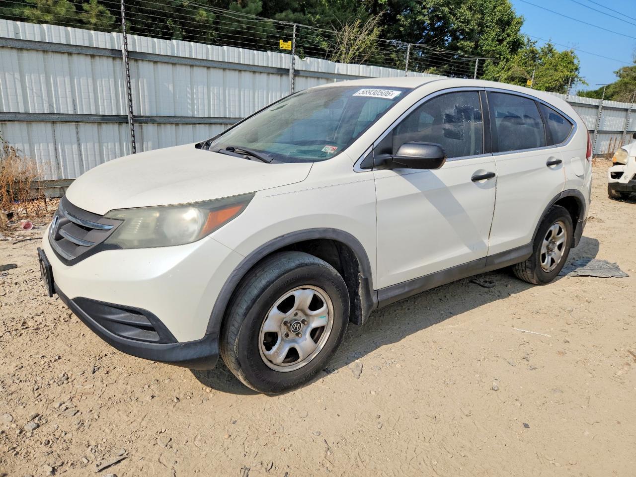 2014 Honda Cr-v Lx White vin: 5J6RM4H35EL069011