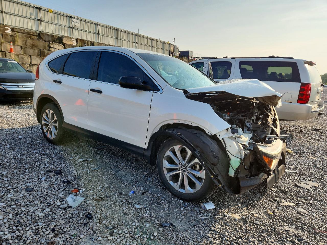 2014 Honda Cr-v Lx White vin: 5J6RM4H35EL102024