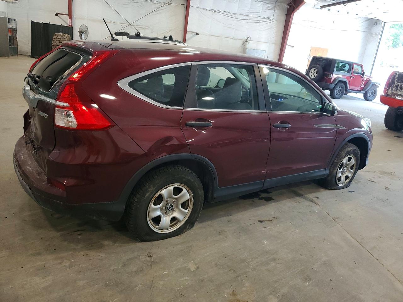 2015 Honda Cr-v Lx Темно-бордовый vin: 5J6RM4H35FL015600