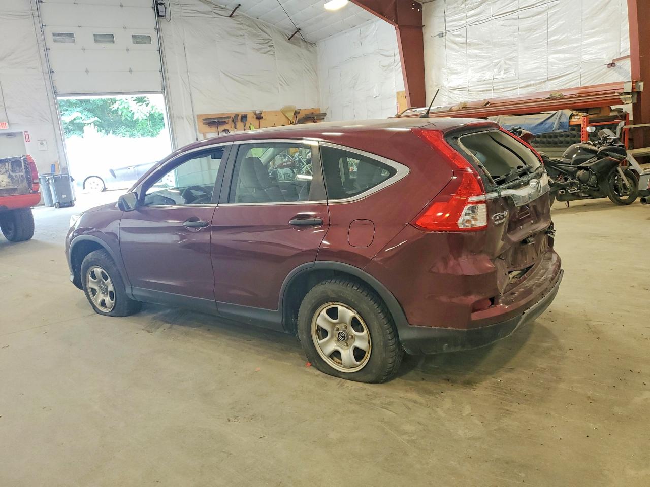 2015 Honda Cr-v Lx Темно-бордовый vin: 5J6RM4H35FL015600