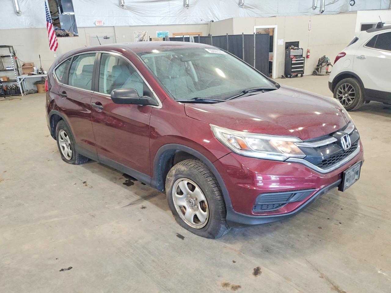 2015 Honda Cr-v Lx Темно-бордовый vin: 5J6RM4H35FL015600