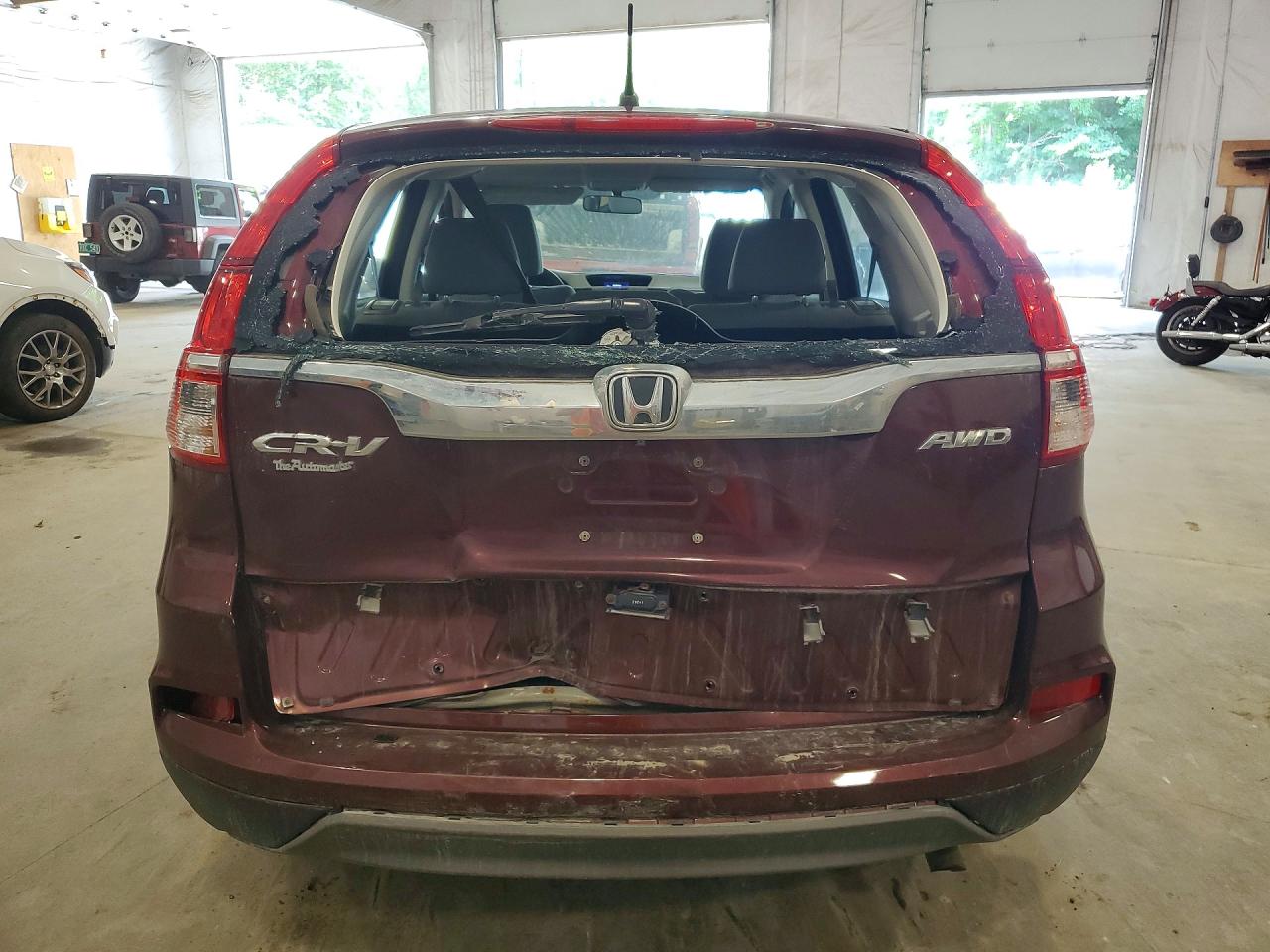 2015 Honda Cr-v Lx Темно-бордовый vin: 5J6RM4H35FL015600