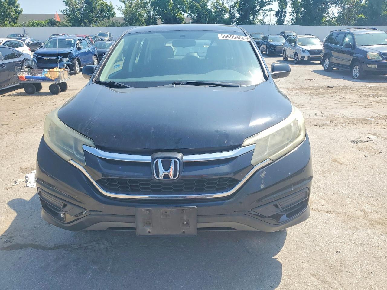 2015 Honda Cr-v Lx Black vin: 5J6RM4H35FL016942