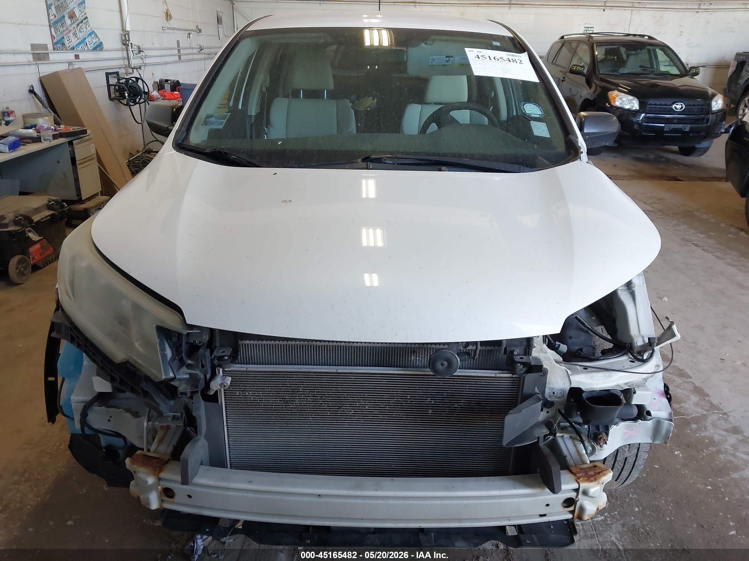 2015 Honda Cr-v Lx White vin: 5J6RM4H35FL022515