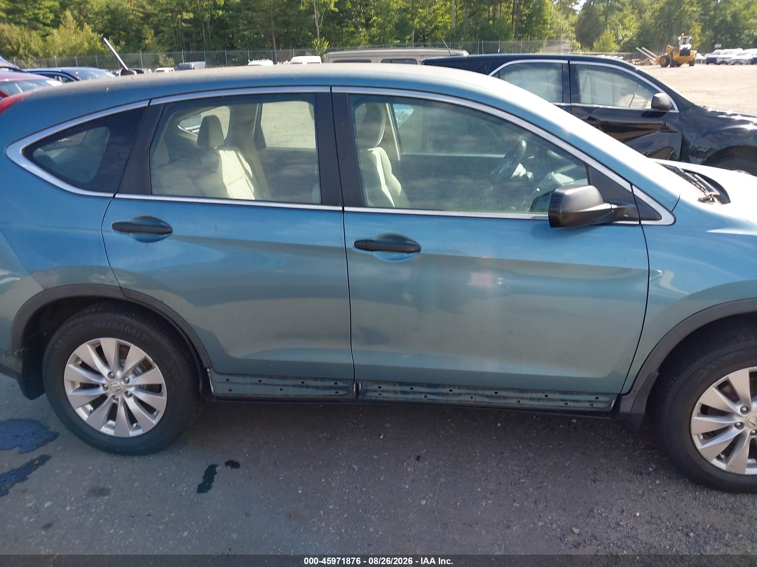 2015 Honda Cr-v Lx Blue vin: 5J6RM4H35FL040383