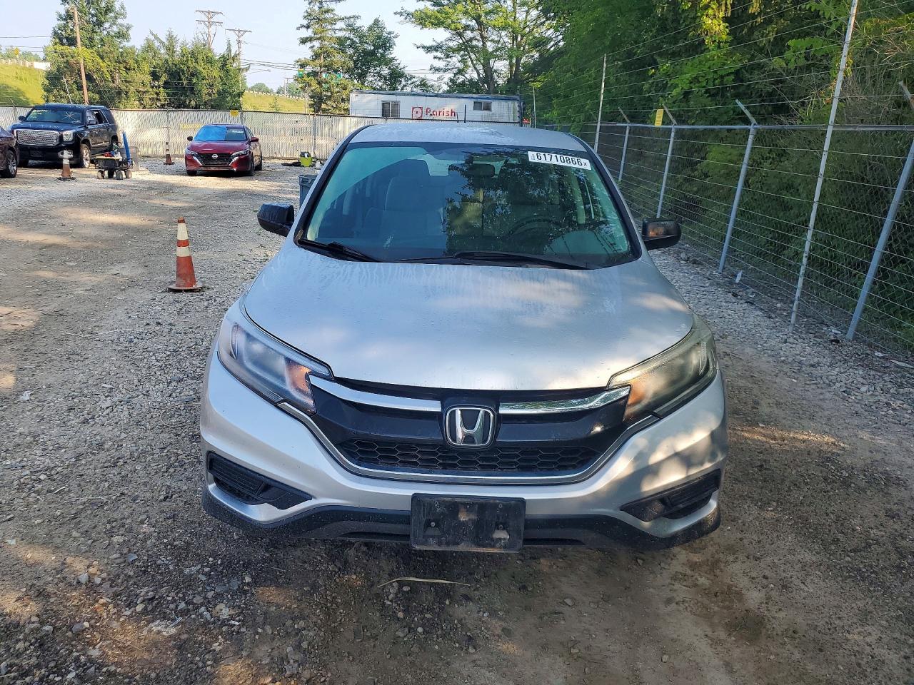 2015 Honda Cr-v Lx Silver vin: 5J6RM4H35FL047981