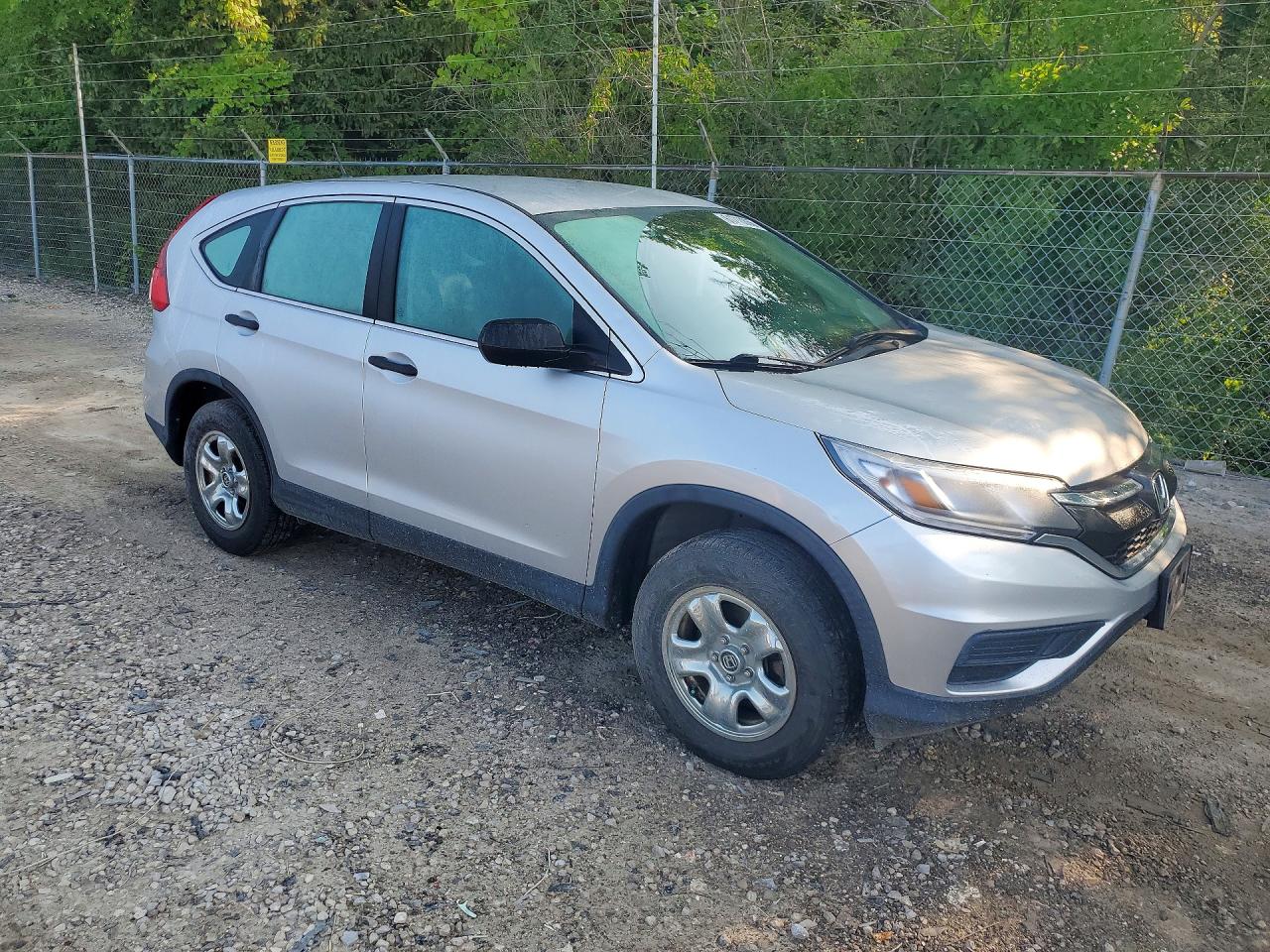 2015 Honda Cr-v Lx Silver vin: 5J6RM4H35FL047981