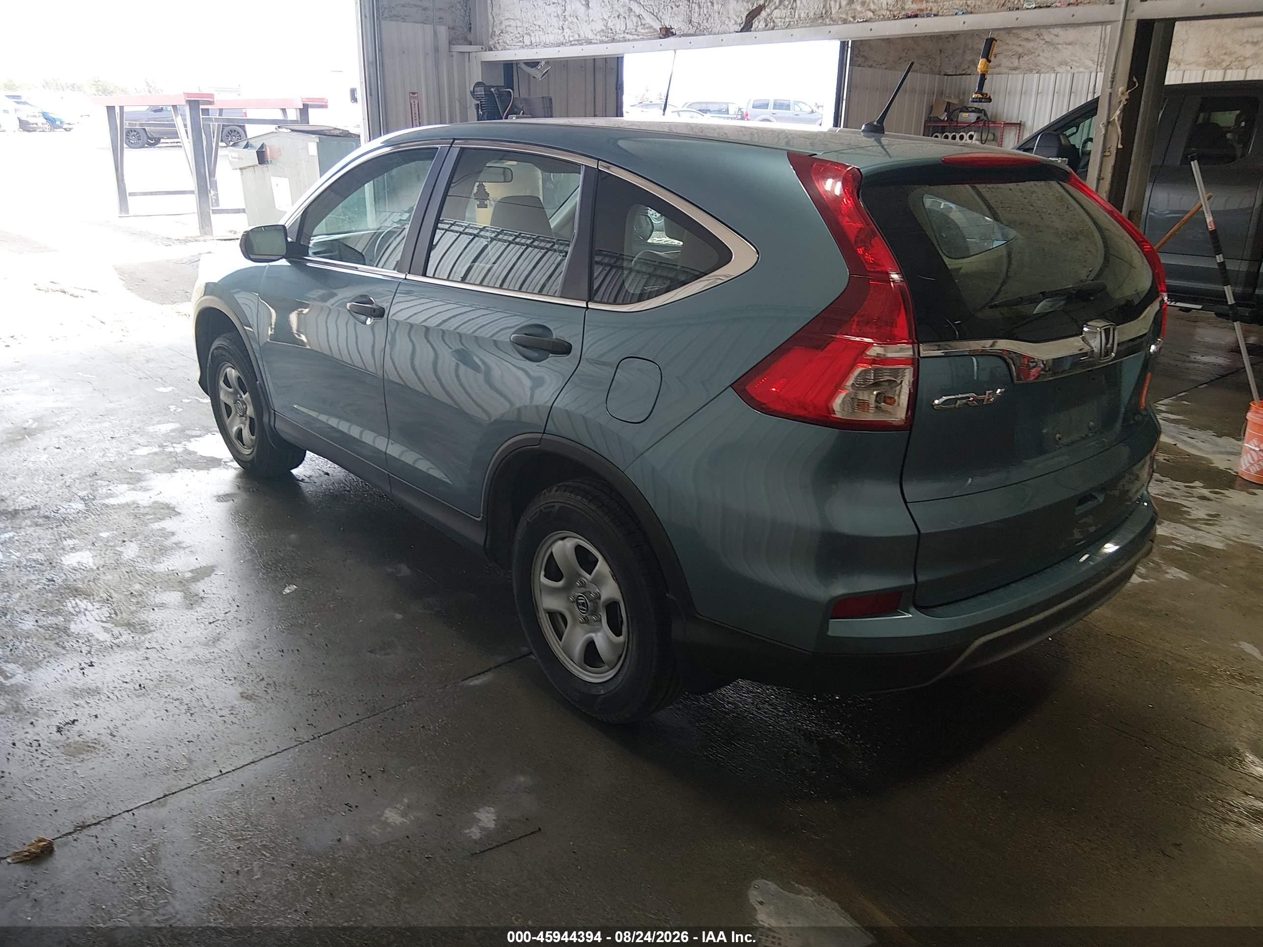 2015 Honda Cr-v Lx Blue vin: 5J6RM4H35FL064280