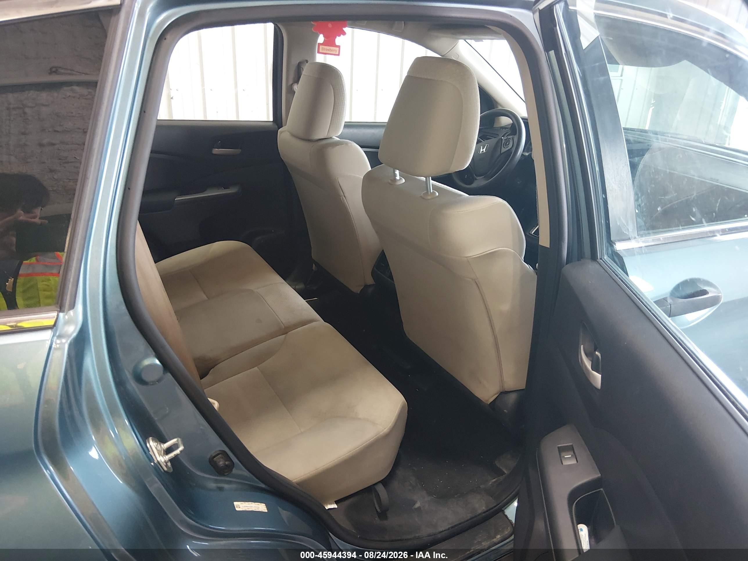 2015 Honda Cr-v Lx Blue vin: 5J6RM4H35FL064280