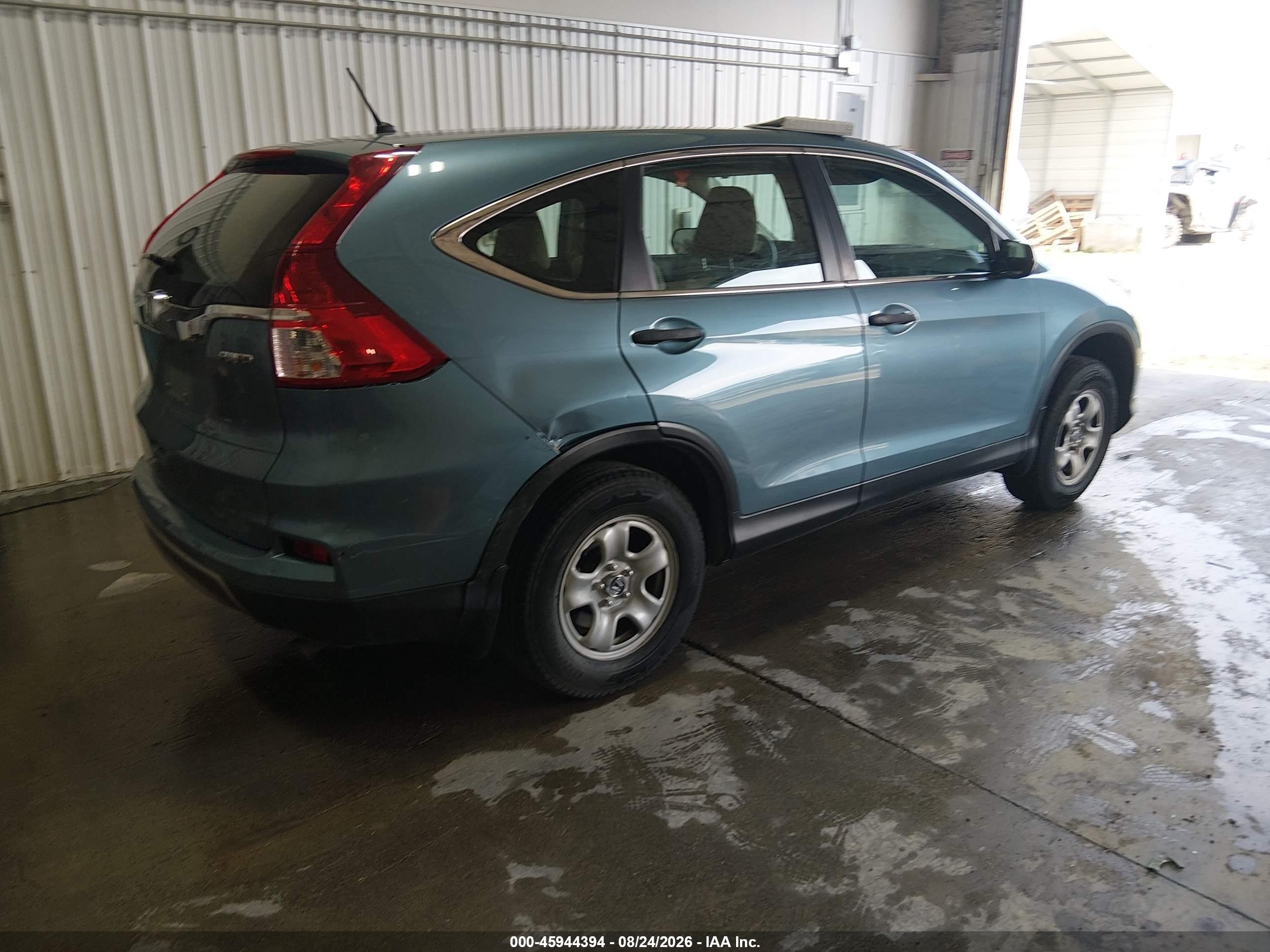 2015 Honda Cr-v Lx Blue vin: 5J6RM4H35FL064280