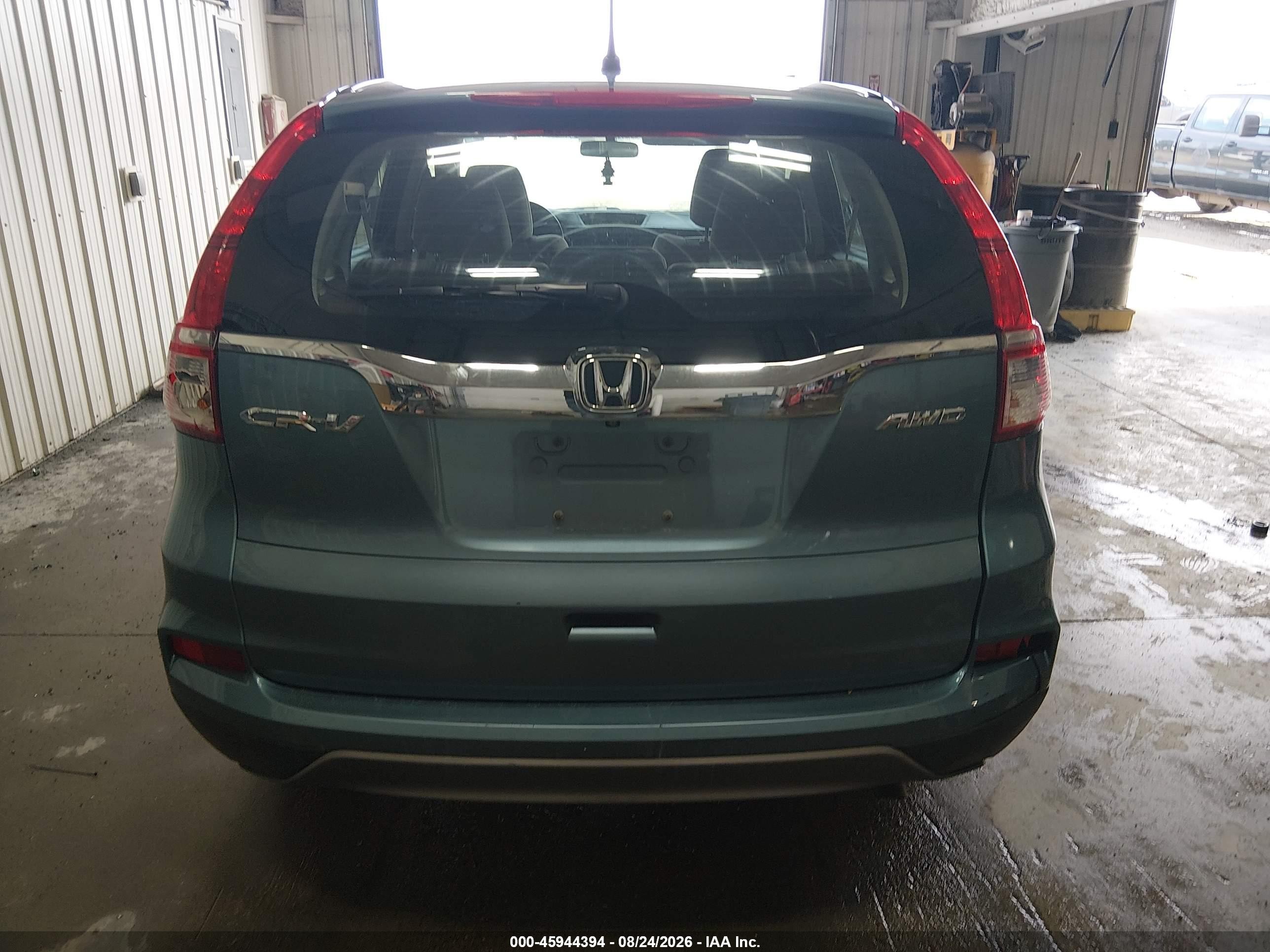 2015 Honda Cr-v Lx Blue vin: 5J6RM4H35FL064280
