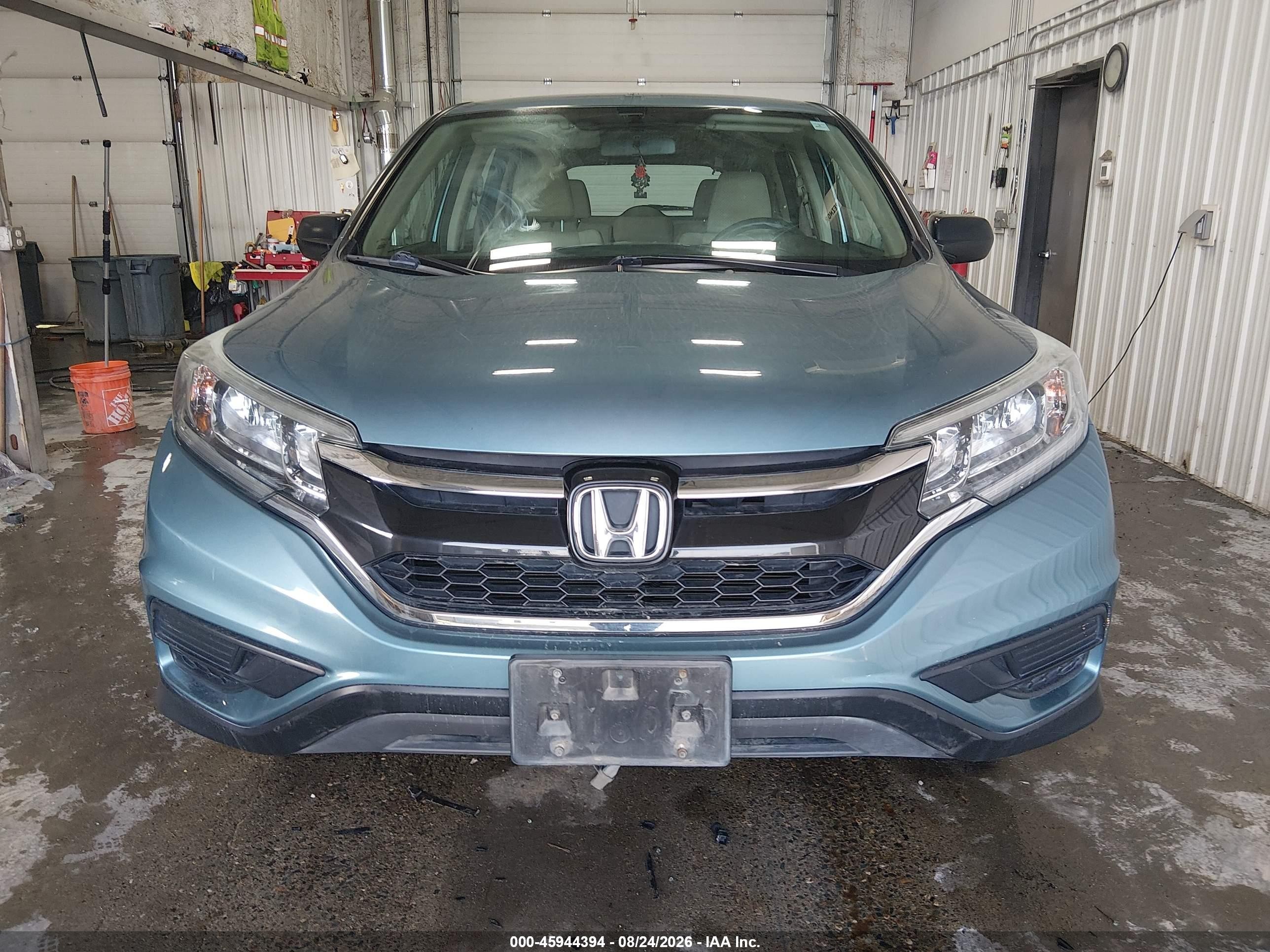 2015 Honda Cr-v Lx Blue vin: 5J6RM4H35FL064280
