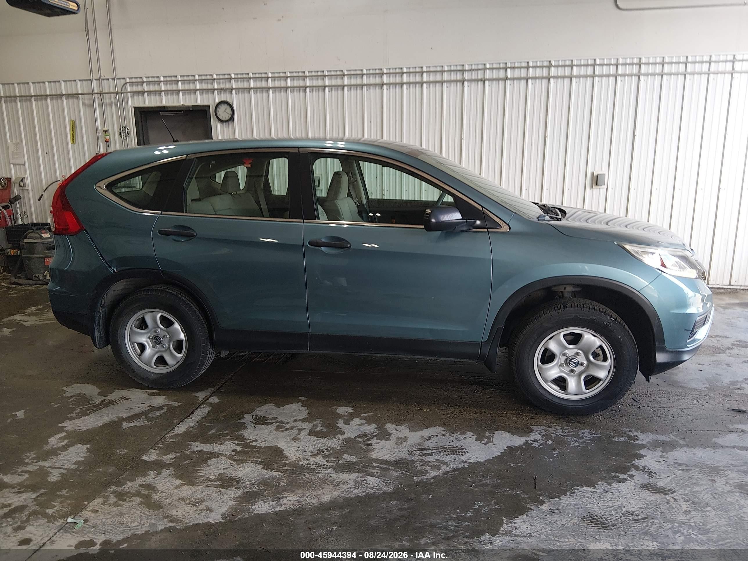 2015 Honda Cr-v Lx Blue vin: 5J6RM4H35FL064280