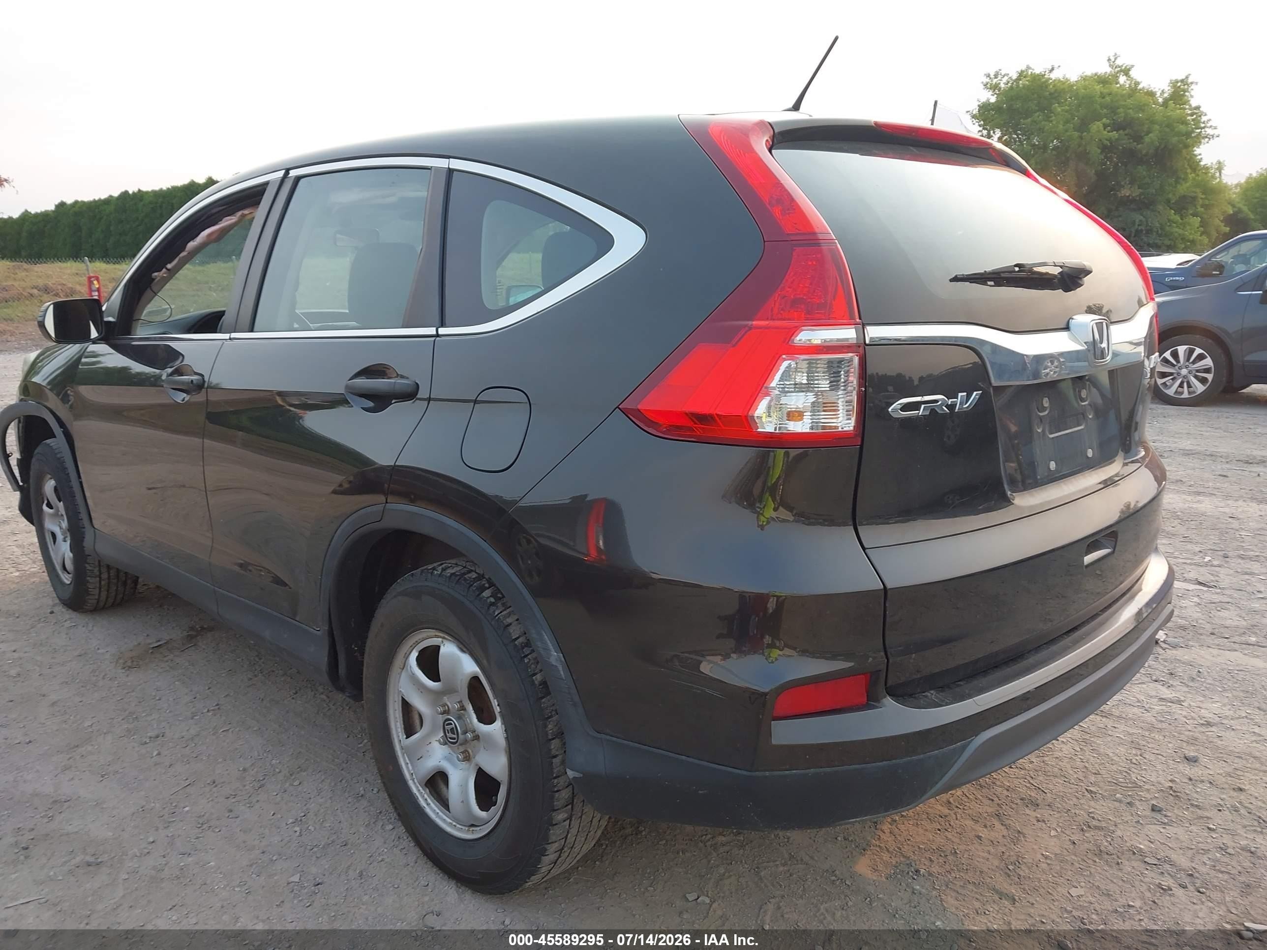 2015 Honda Cr-v Lx Dark Brown vin: 5J6RM4H35FL066871