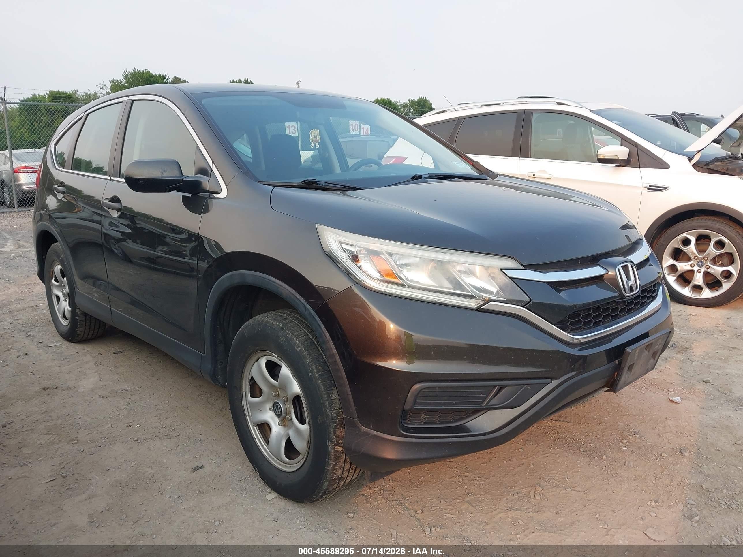 2015 Honda Cr-v Lx Dark Brown vin: 5J6RM4H35FL066871