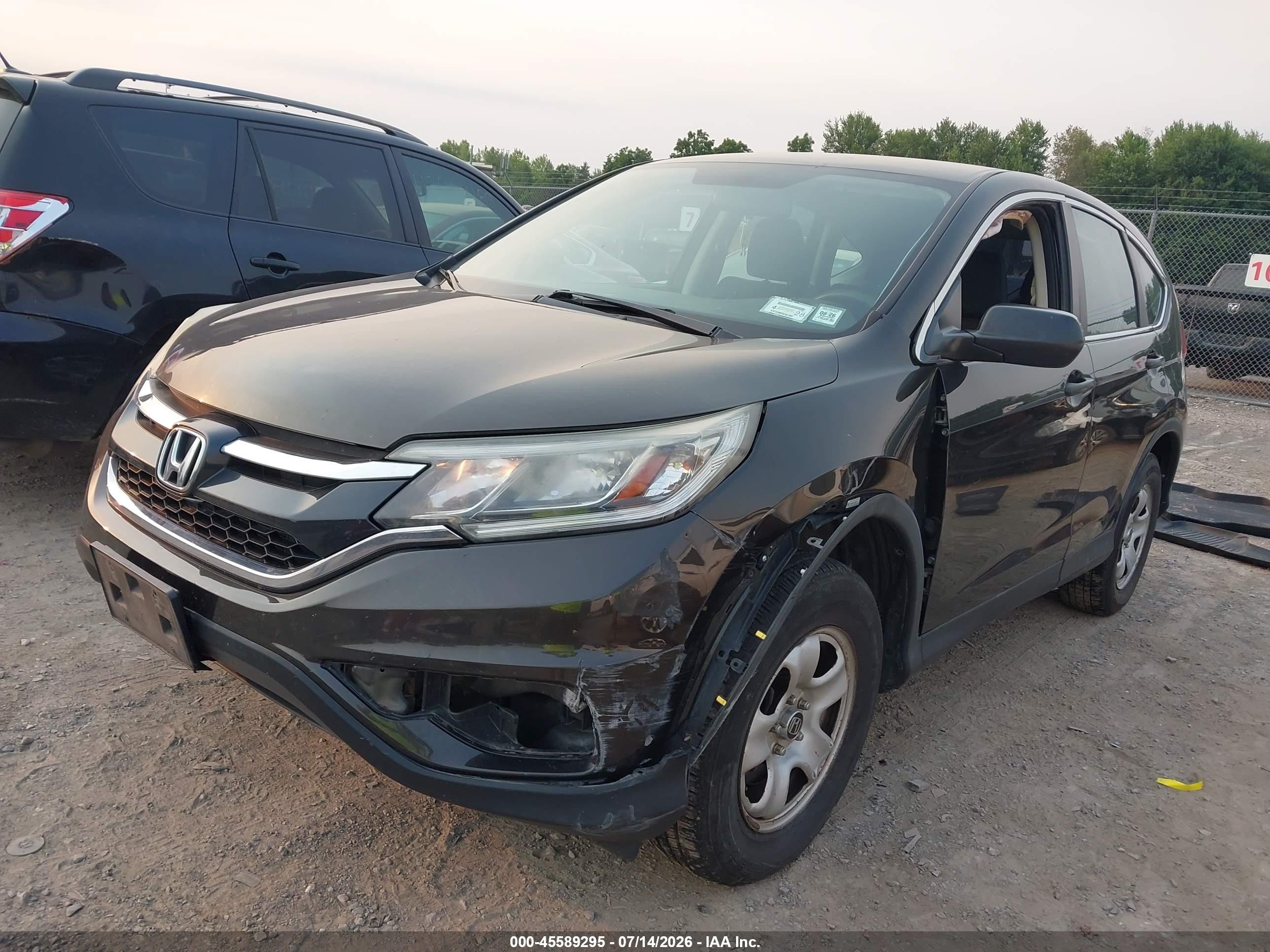 2015 Honda Cr-v Lx Dark Brown vin: 5J6RM4H35FL066871