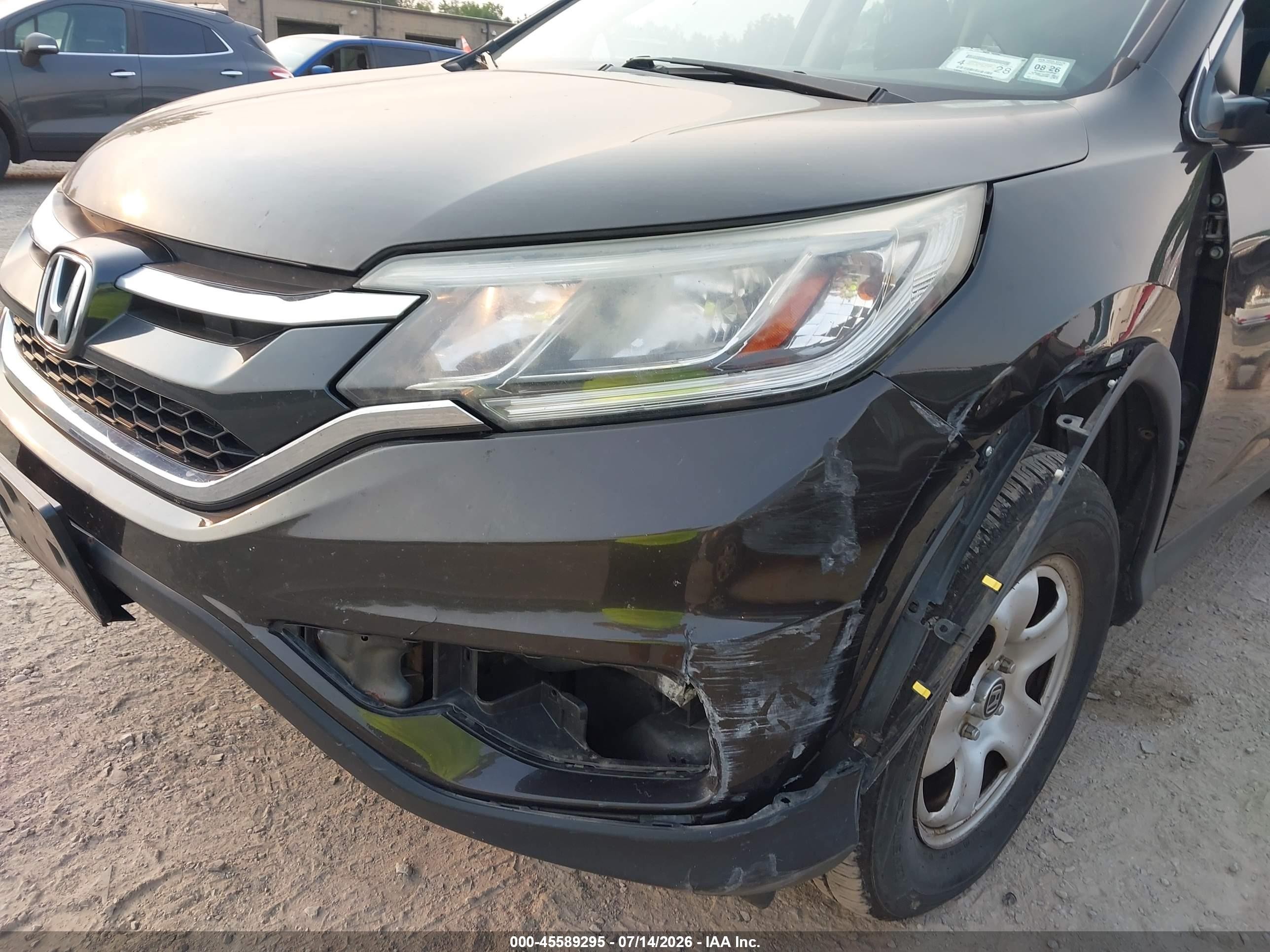 2015 Honda Cr-v Lx Dark Brown vin: 5J6RM4H35FL066871