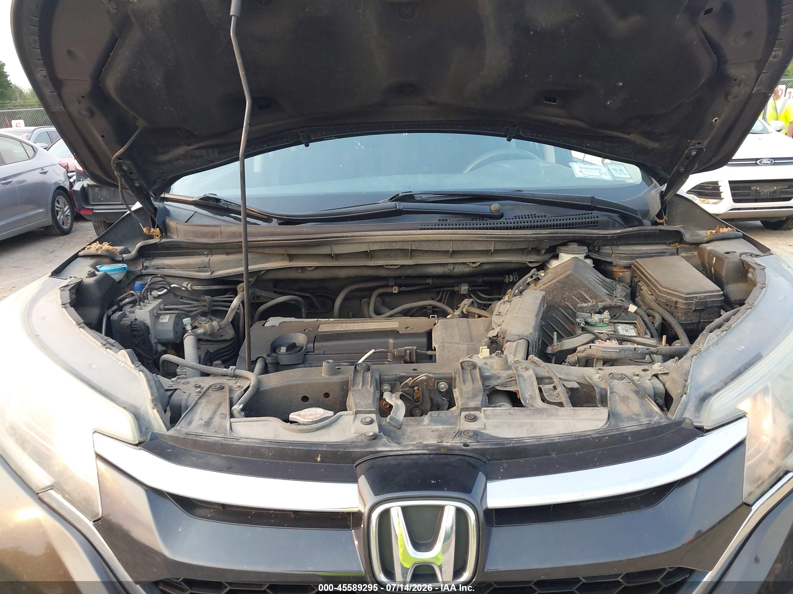 2015 Honda Cr-v Lx Dark Brown vin: 5J6RM4H35FL066871