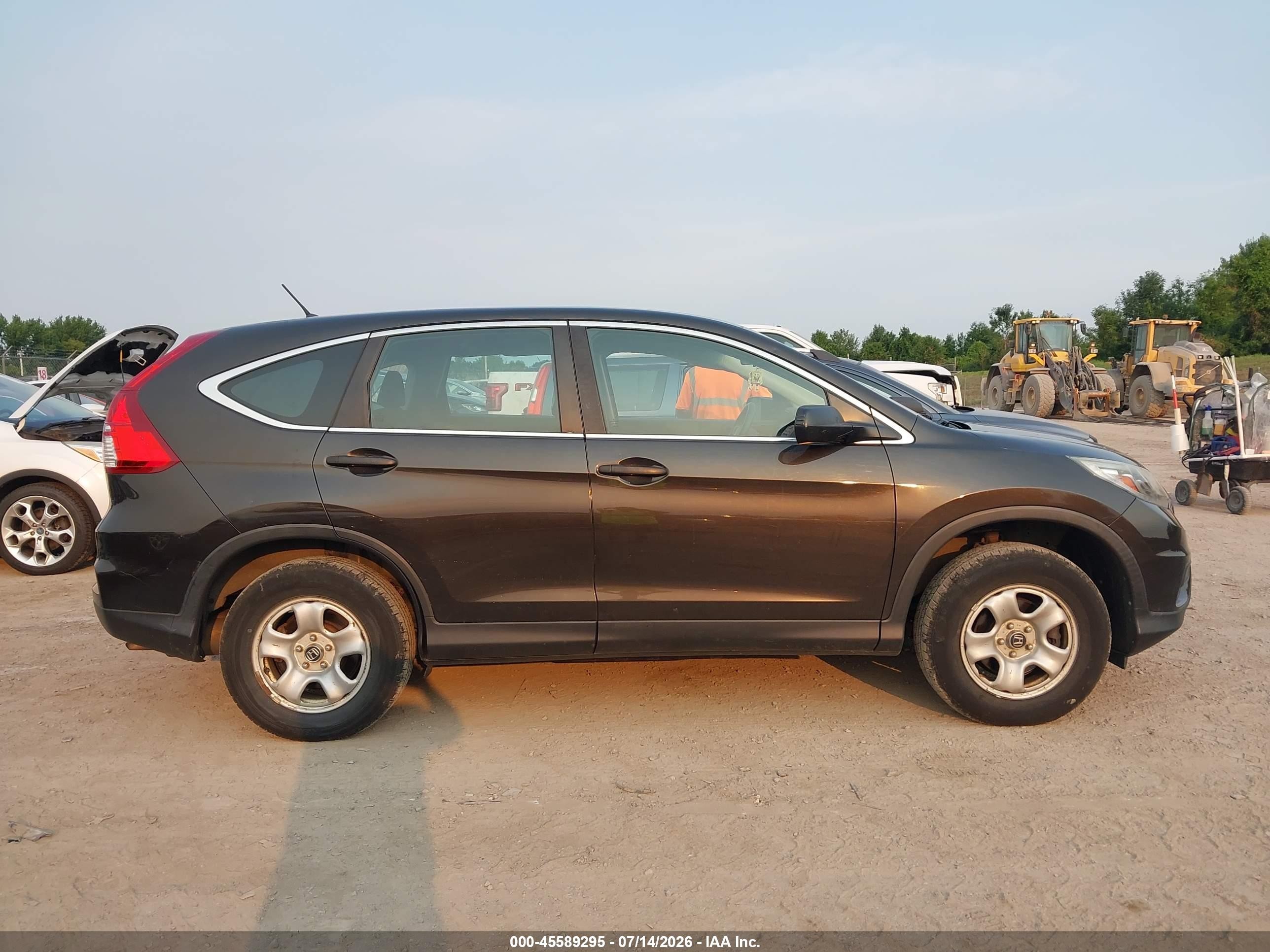 2015 Honda Cr-v Lx Dark Brown vin: 5J6RM4H35FL066871
