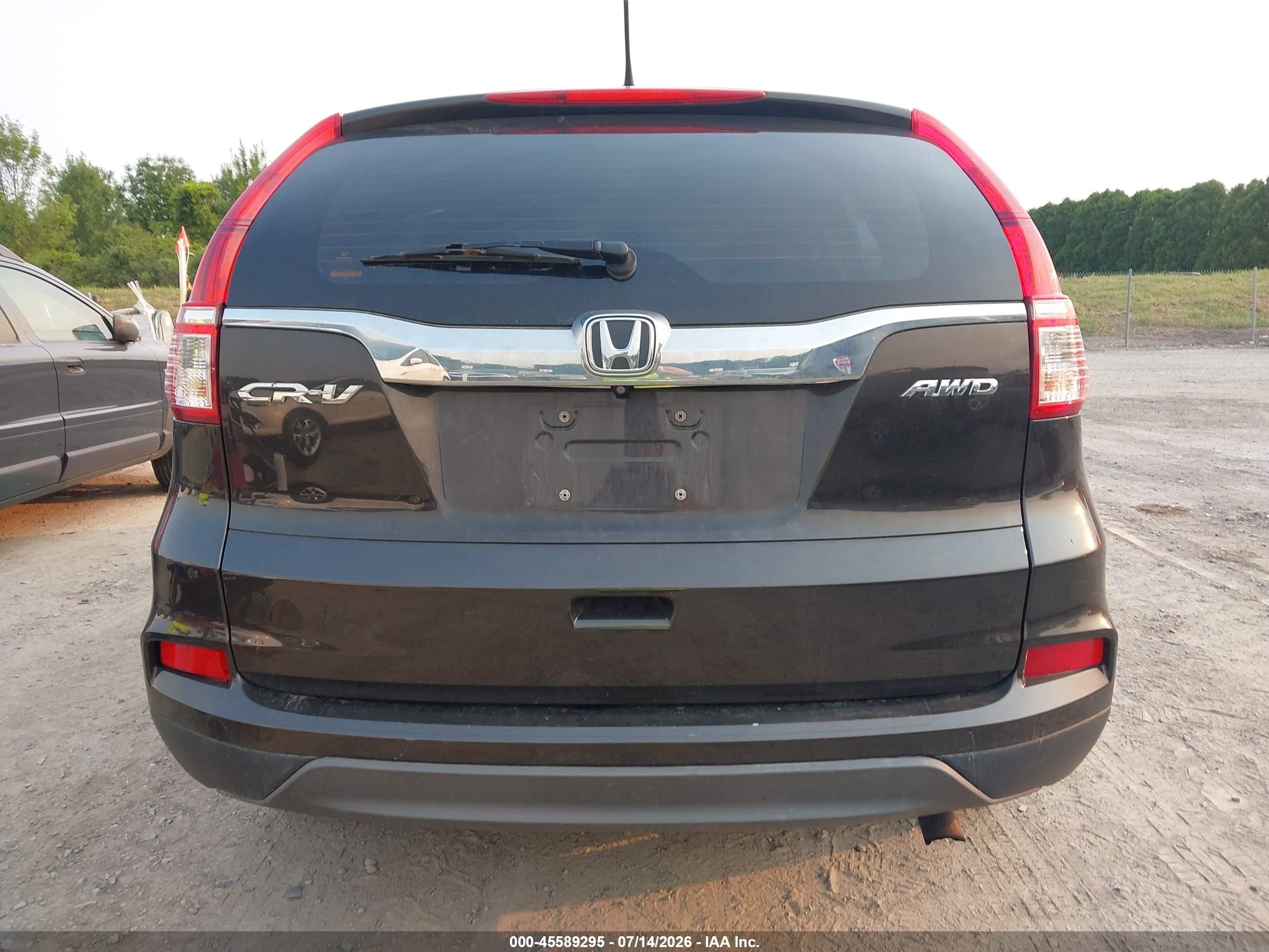 2015 Honda Cr-v Lx Dark Brown vin: 5J6RM4H35FL066871