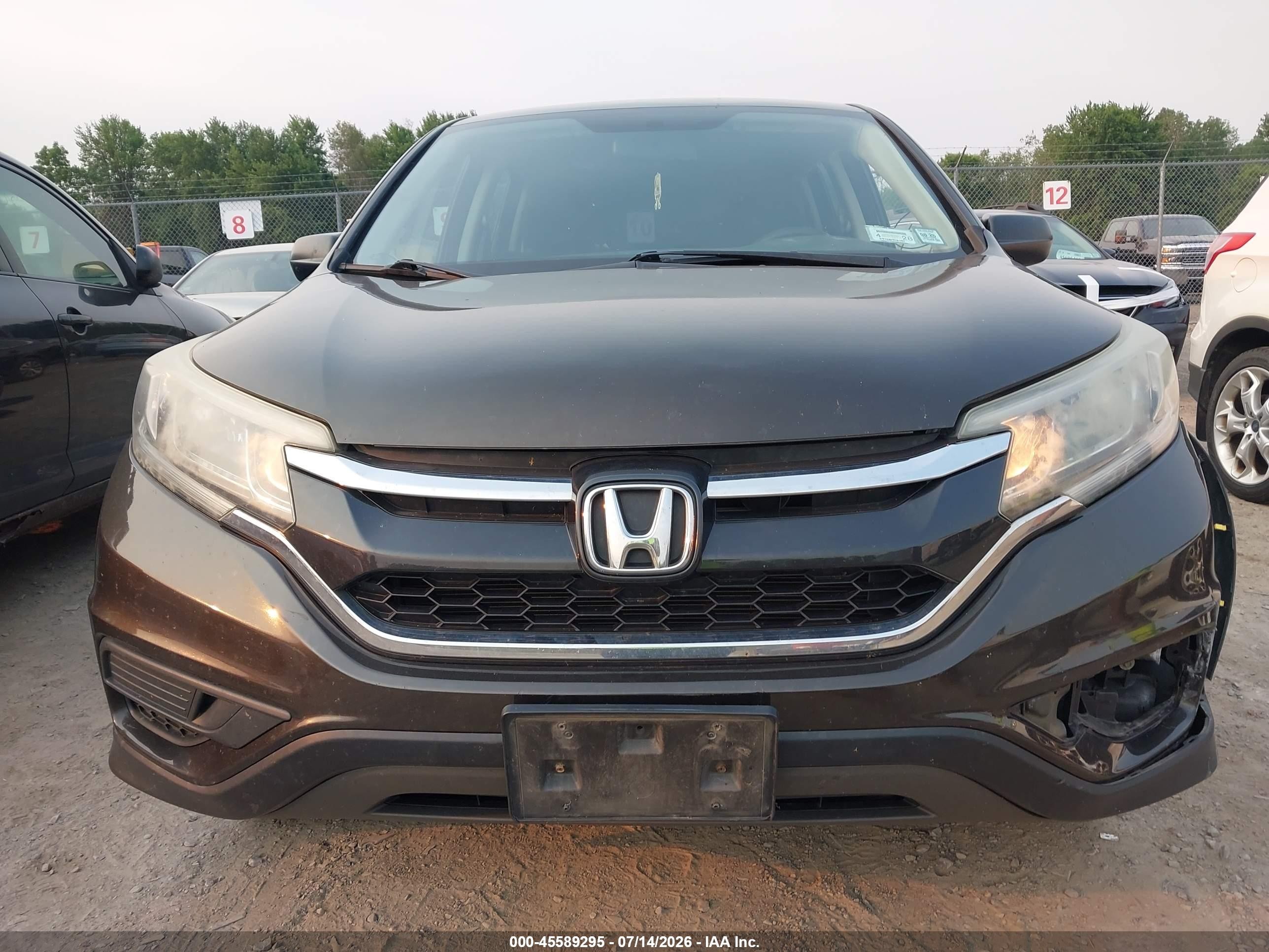 2015 Honda Cr-v Lx Dark Brown vin: 5J6RM4H35FL066871