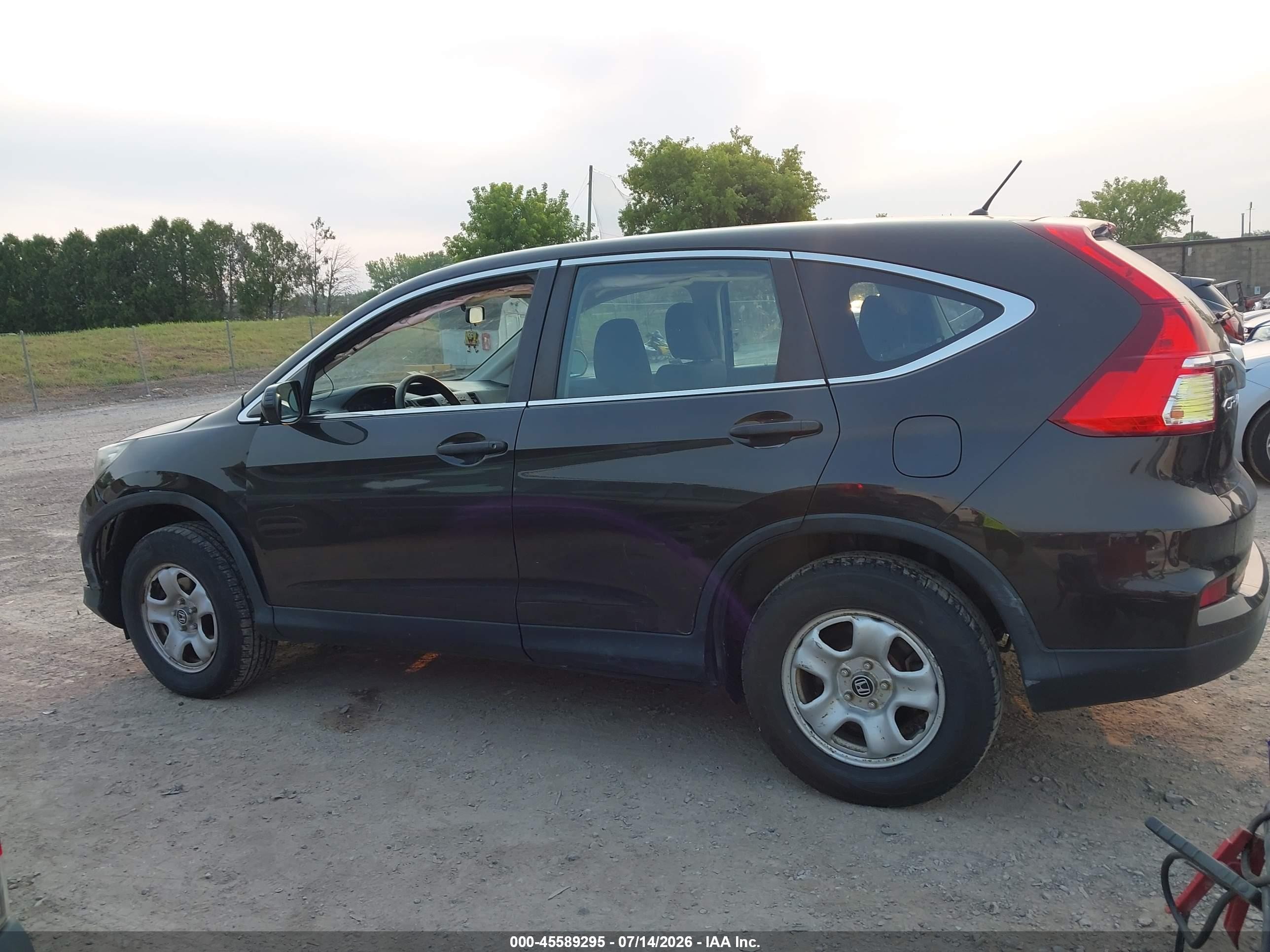 2015 Honda Cr-v Lx Dark Brown vin: 5J6RM4H35FL066871